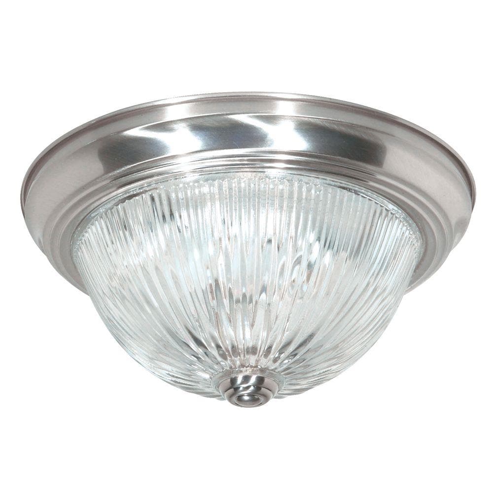  LW-SC511327 2-Light 11.25-in Brushed Nickel Flush Mount Light