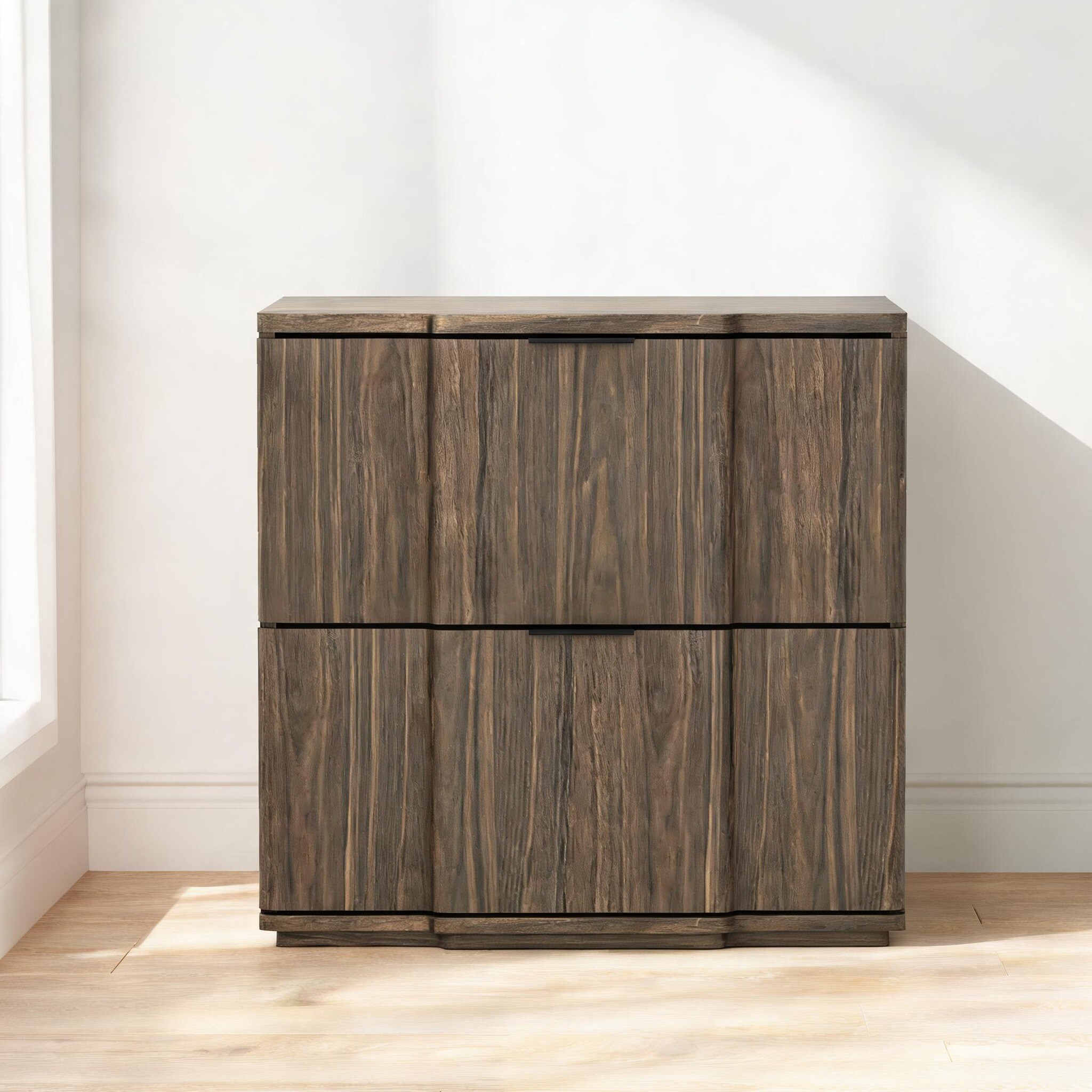 Watnature Storage 2-Drawer Nightstand for Bedroom Bedside Use