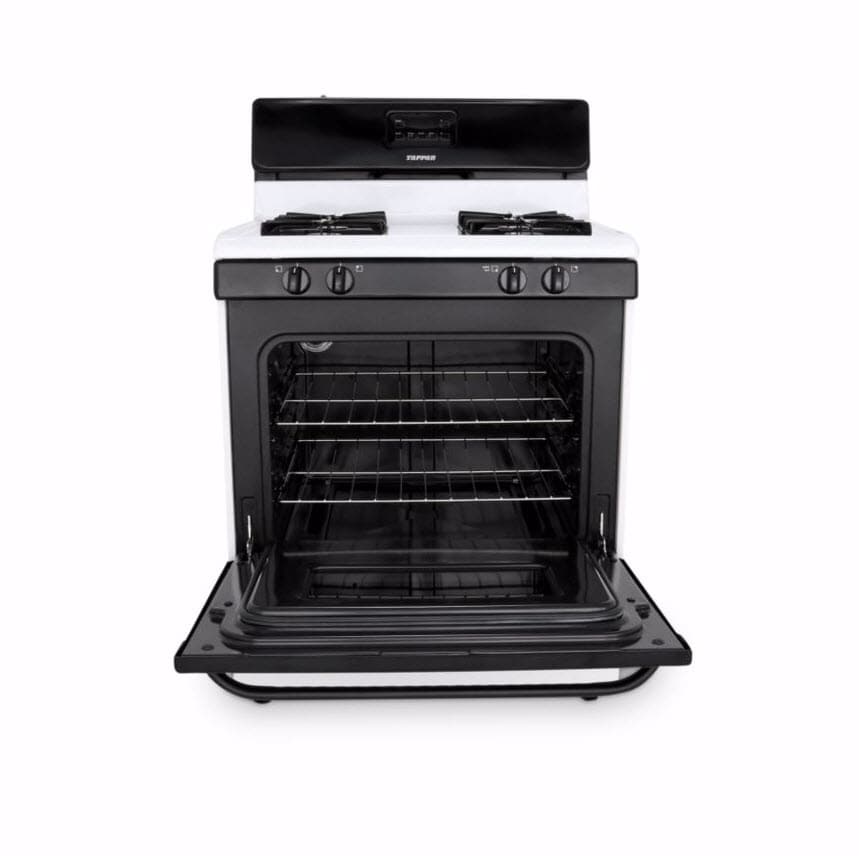 Tappan 30in 4 Burners 4.2cu ft Freestanding Natural Gas Range (Black