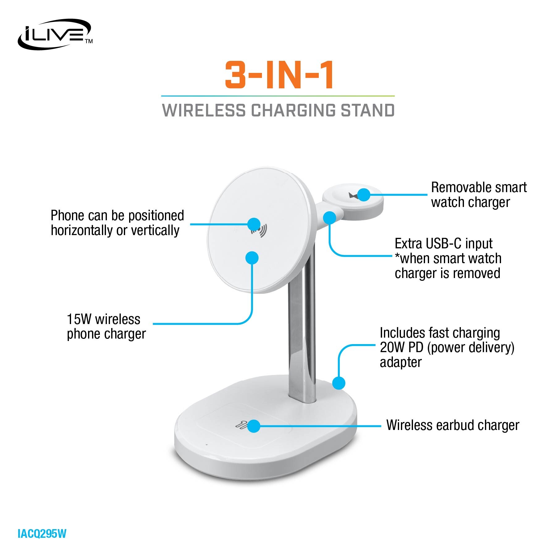 iLive IACQ295W Mobile-Device-Chargers - View #3