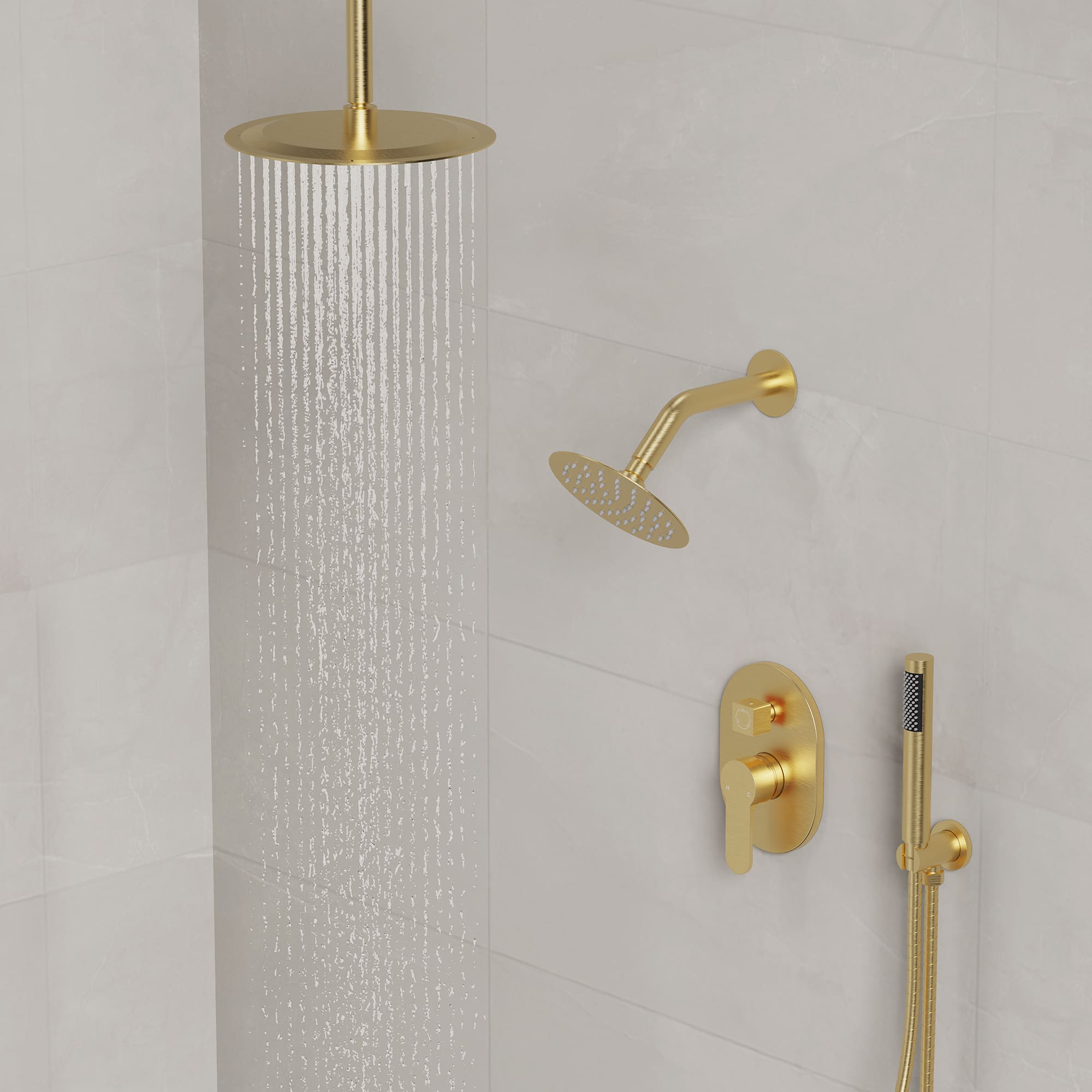 EVERSTEIN SFS-1057-GD10 Tub-Shower-Faucets - View #12