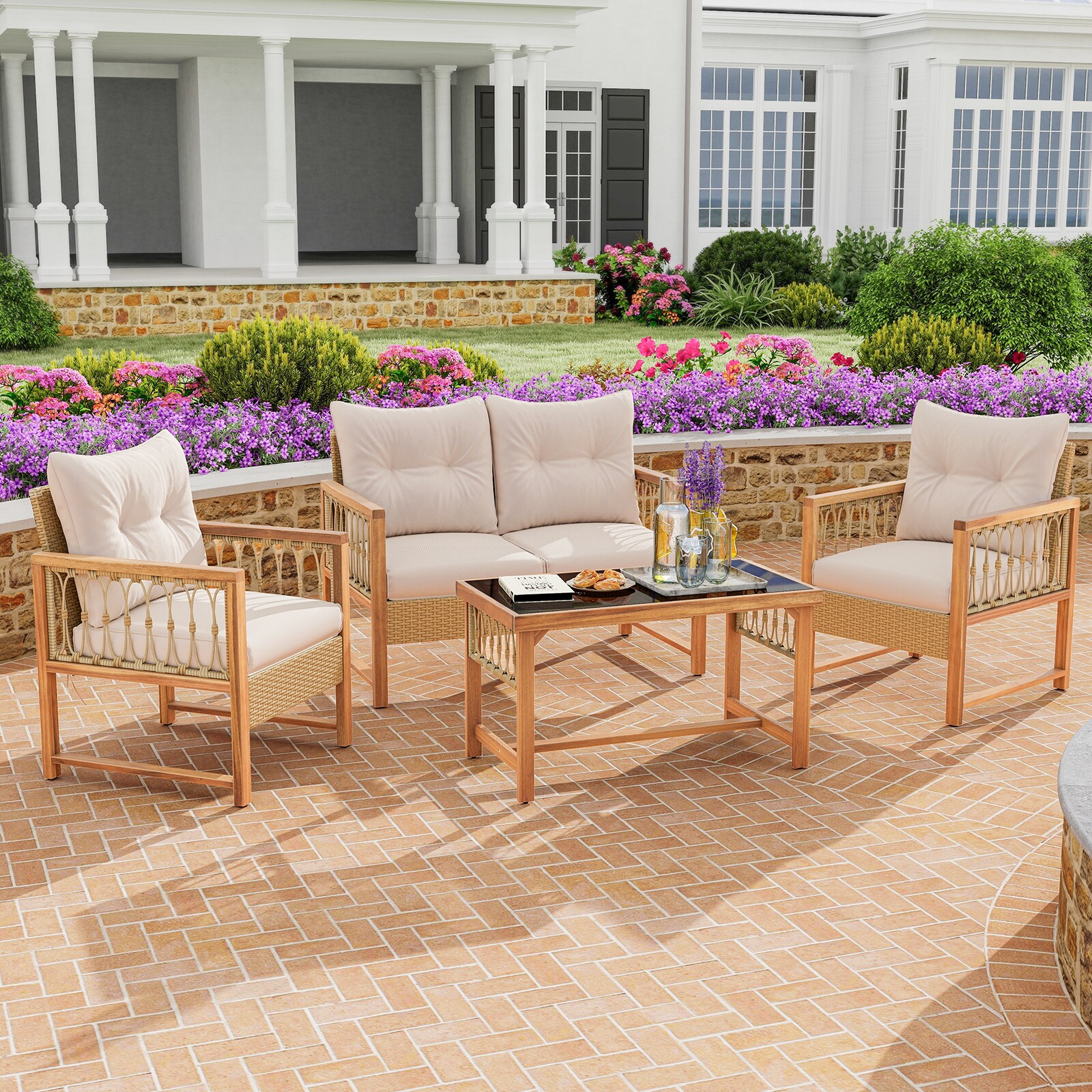 Ayelon 728BNLW4KHW72 Patio-Conversation-Sets - View #8