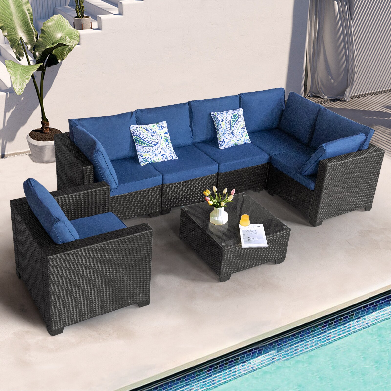 CASAINC CEW-HZ005-GR Patio-Conversation-Sets - View #3