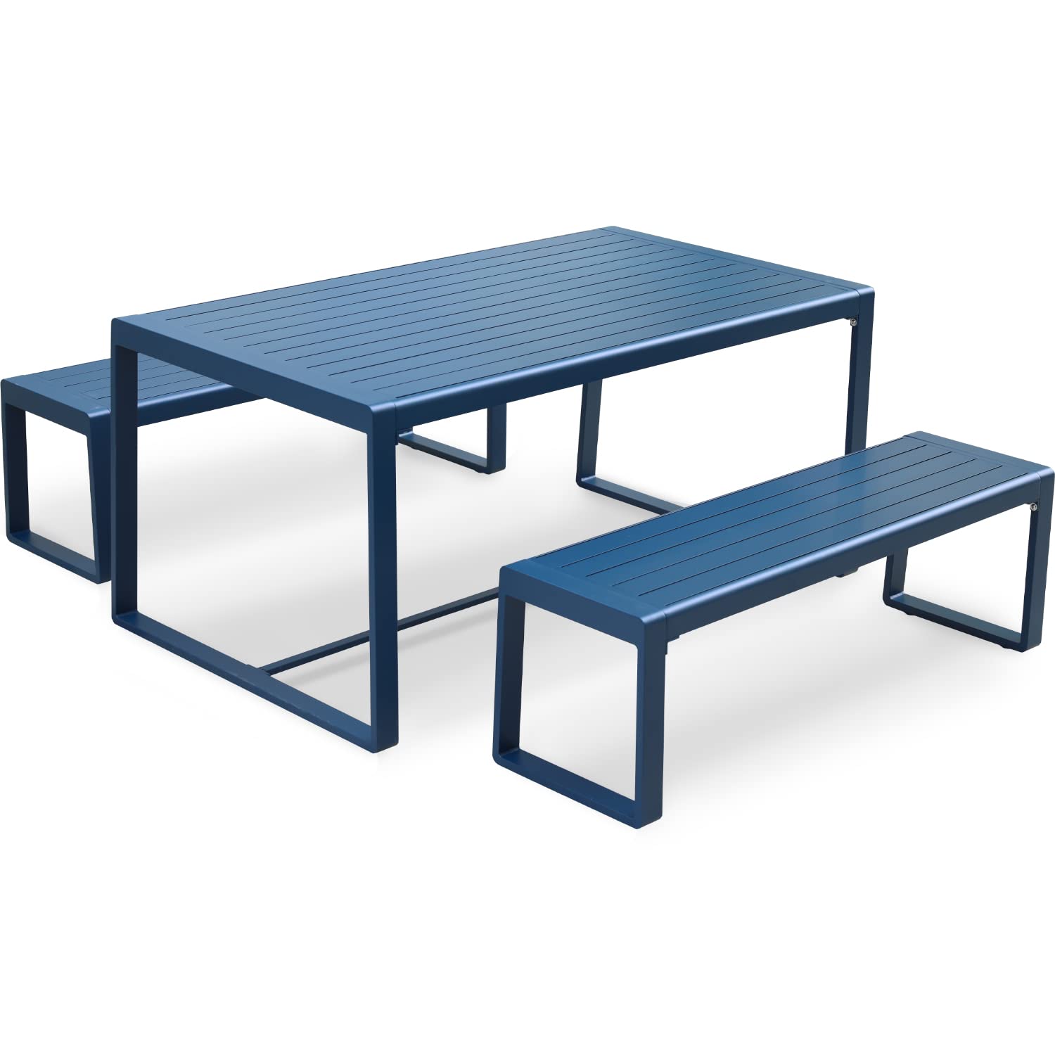 Aoodor A169-PBUBU AOODOR LLC Rectangle Outdoor Dining Table 35.8-in W x 63-in L
