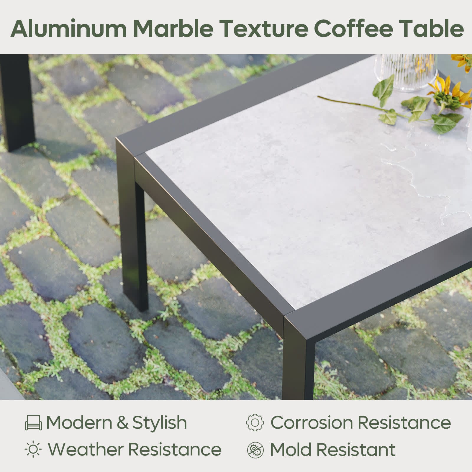 Bestier LOW-O300260C-ALMB Patio-Tables - View #6