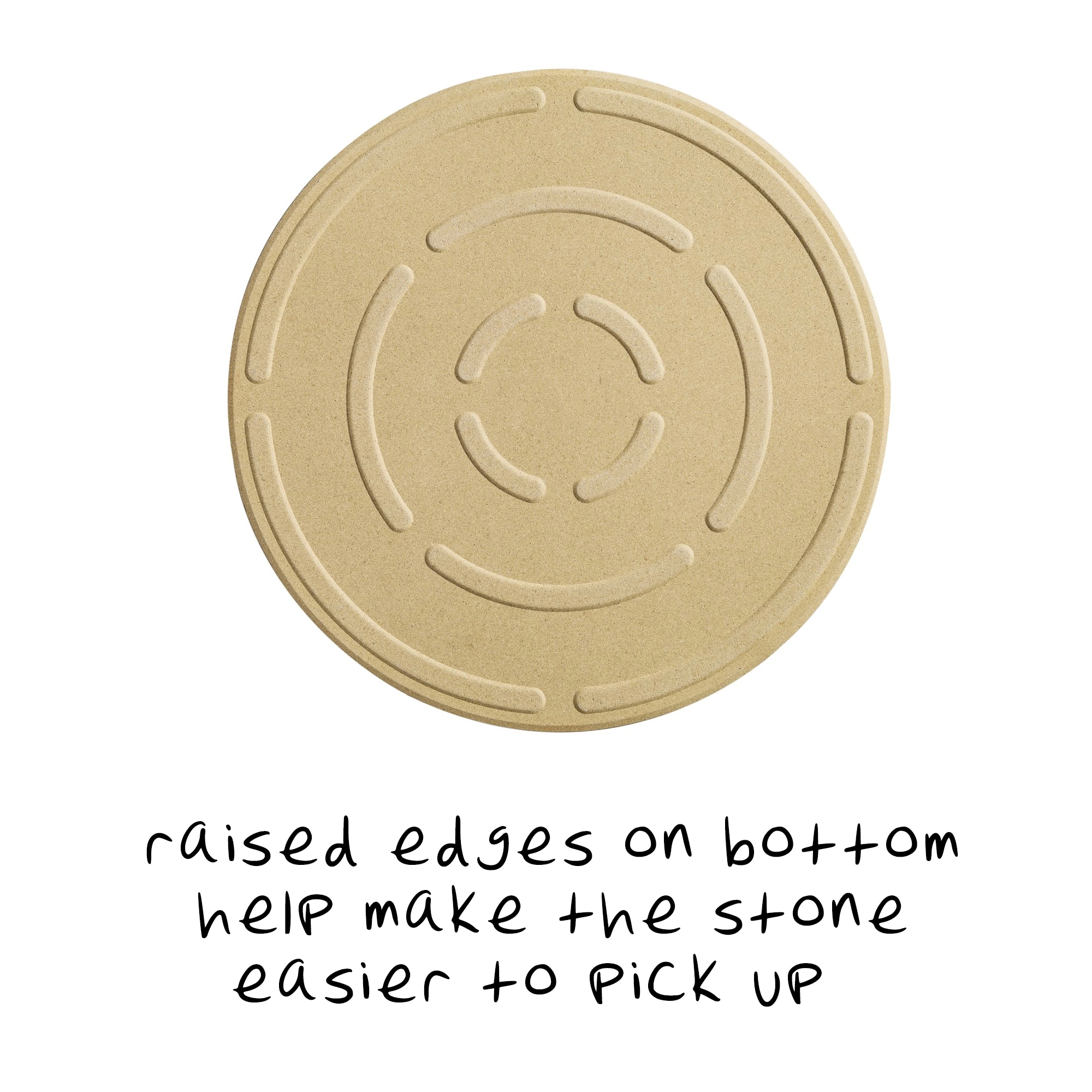 Old Stone 14-Inch Round Beige Cordierite Pizza Stone