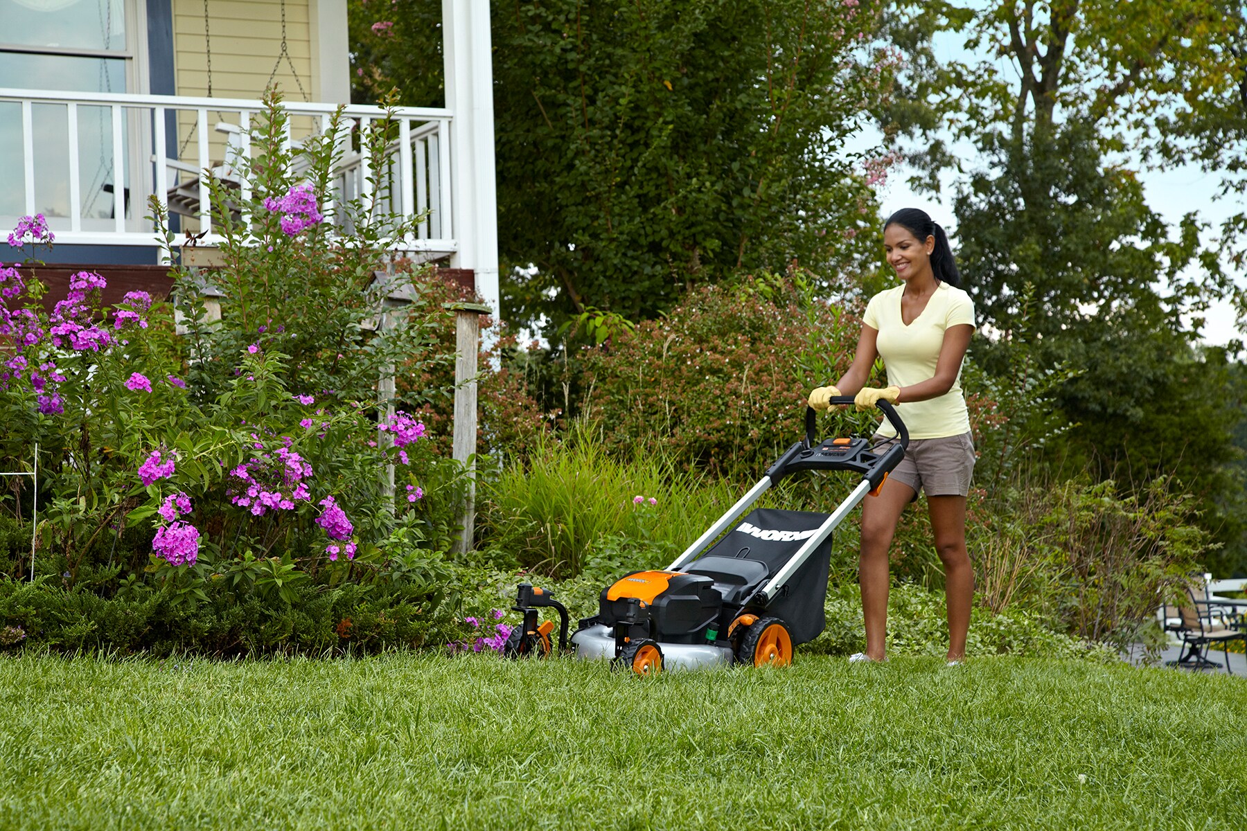 Worx lawn mower online 56v