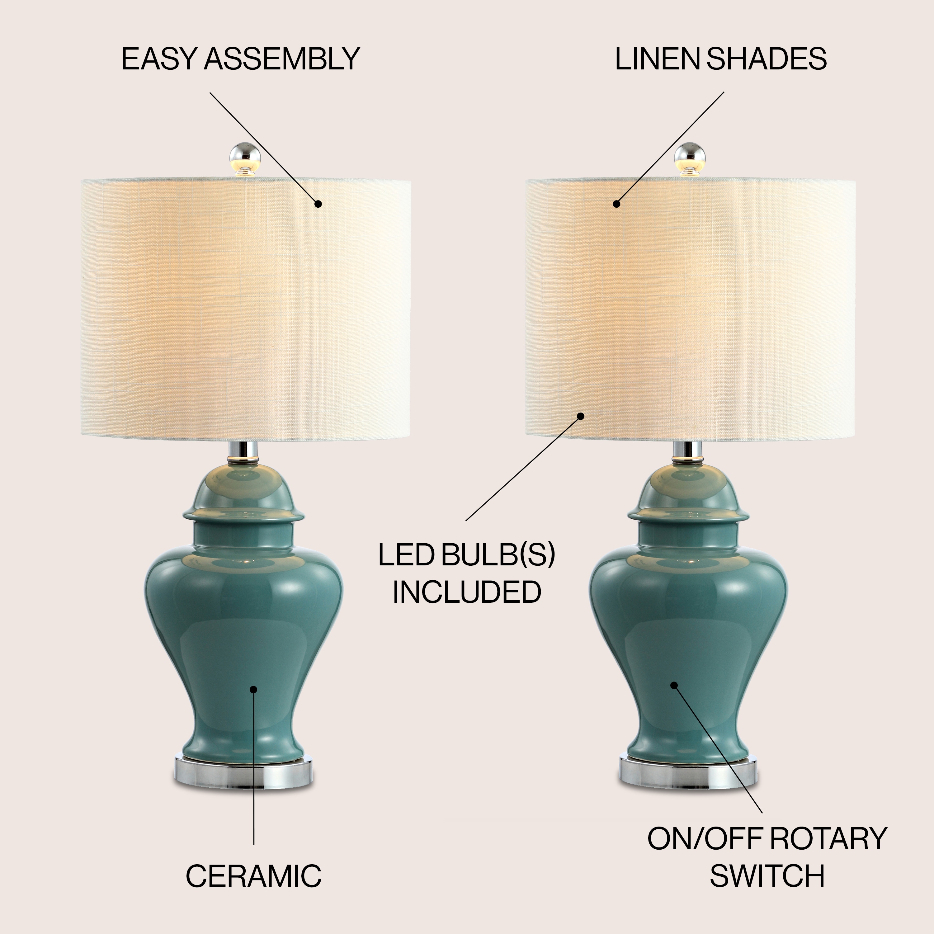 JONATHAN  Y JYL6602A-SET2 Table-Lamps - View #3