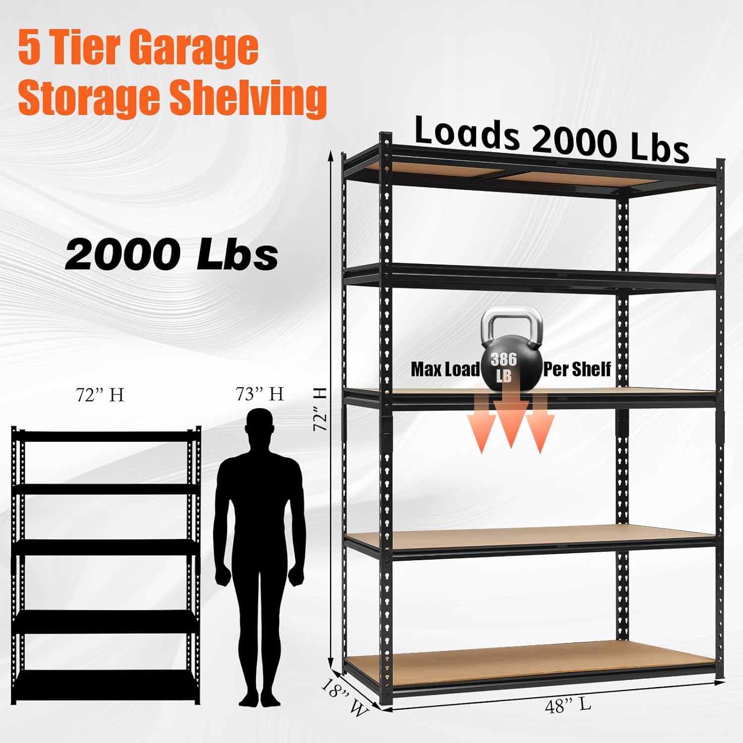 Assile BJPLSZCH1AJ0K8N Free-Standing-Shelving - View #3