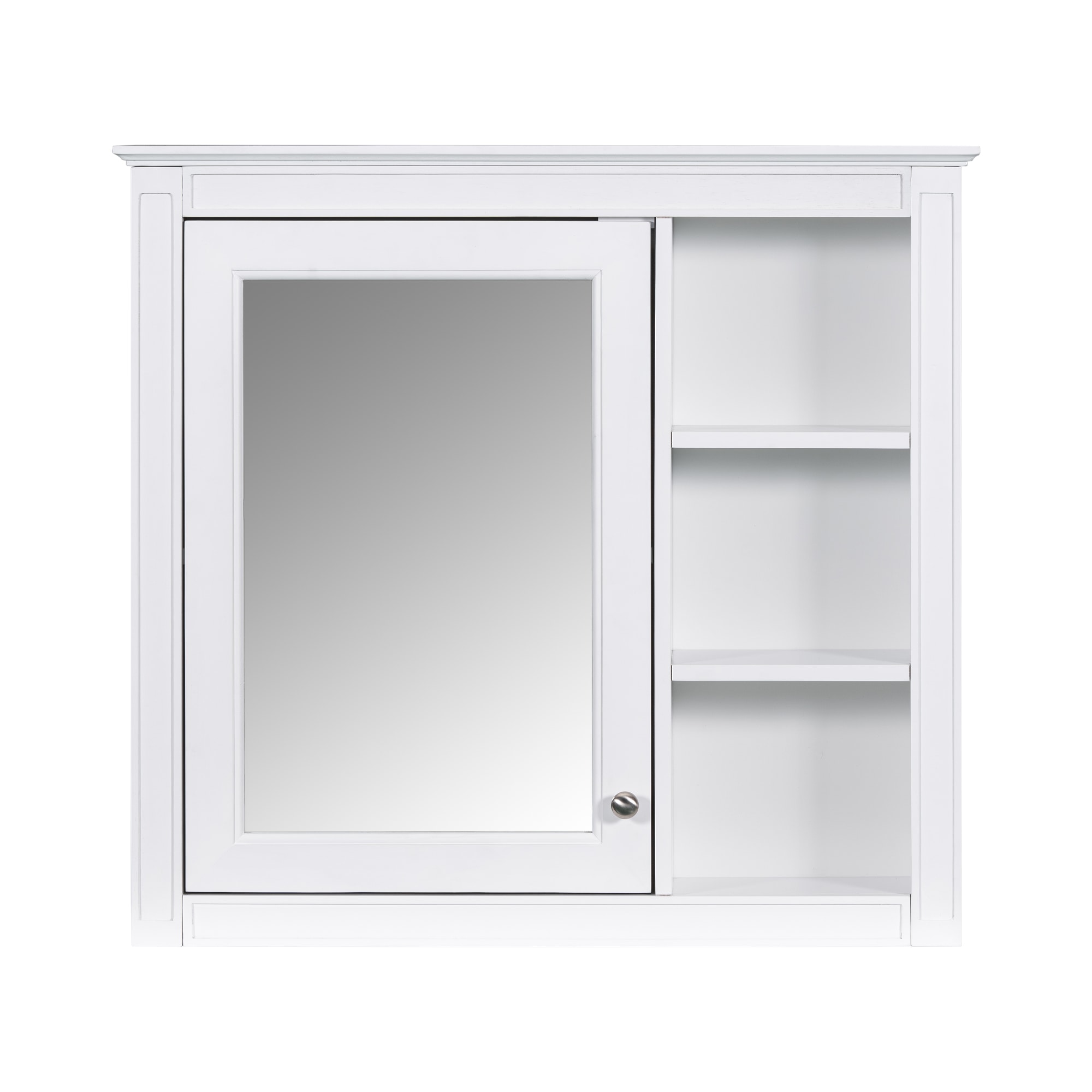 DELUXE LIVING DLWF318452AAK 7.32-Inches x 28.00-Inches x 29.92-Inches White Soft Close Bathroom Wall Cabinet