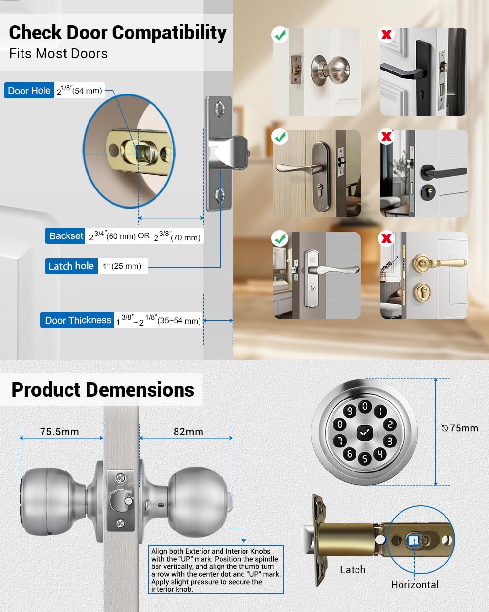 LAIFUCAM LLA0803A374 Electronic-Door-Locks - View #6