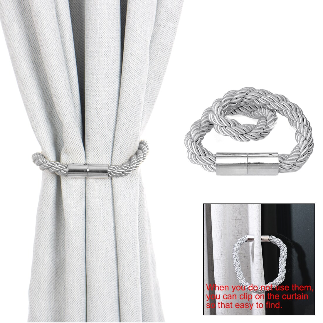 Unique Bargains S25093001UX5443 Curtain-Holdbacks - View #5