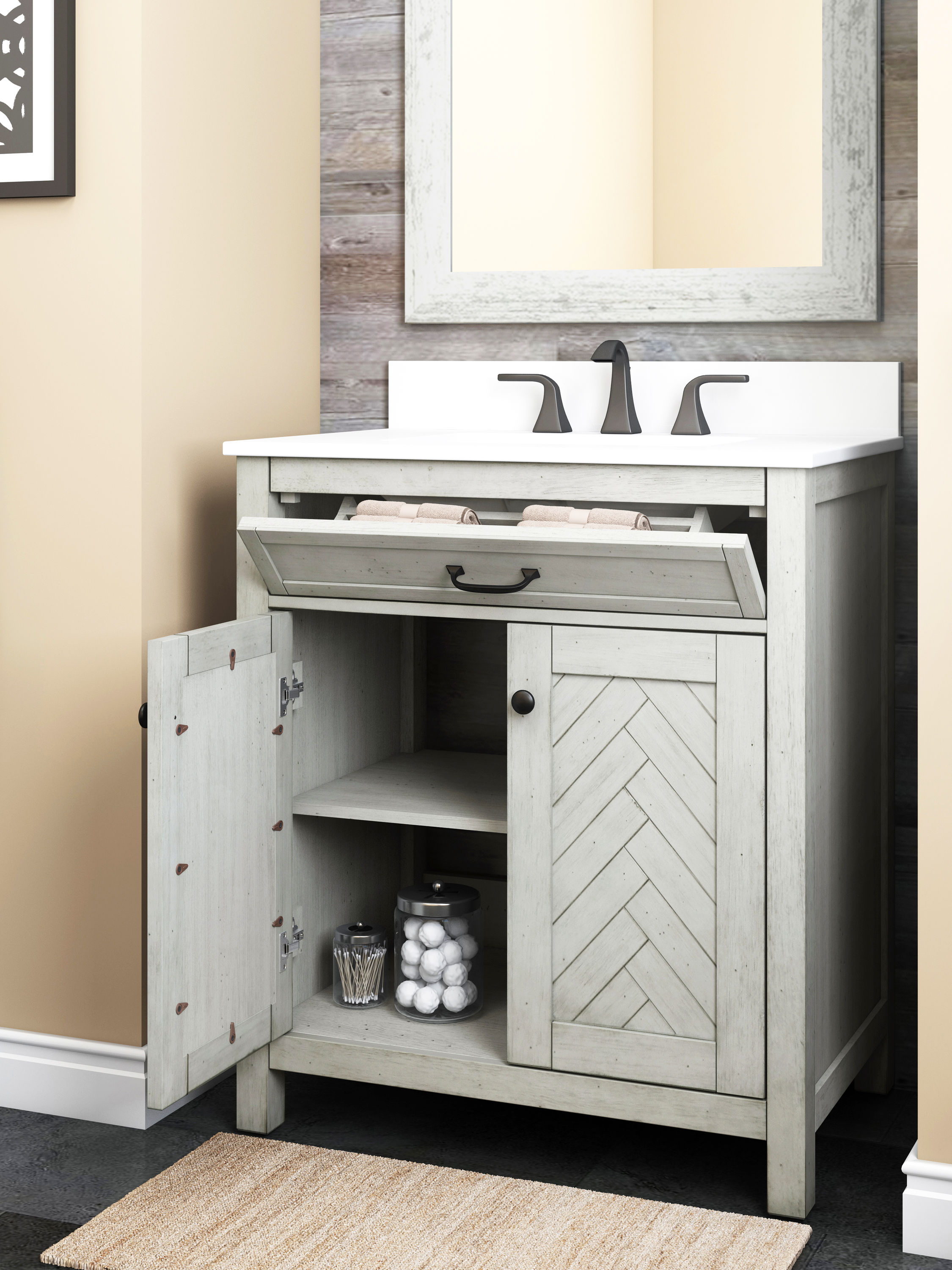 allen + roth LWS30HBVW Bath-Vanity-Combo - View #8