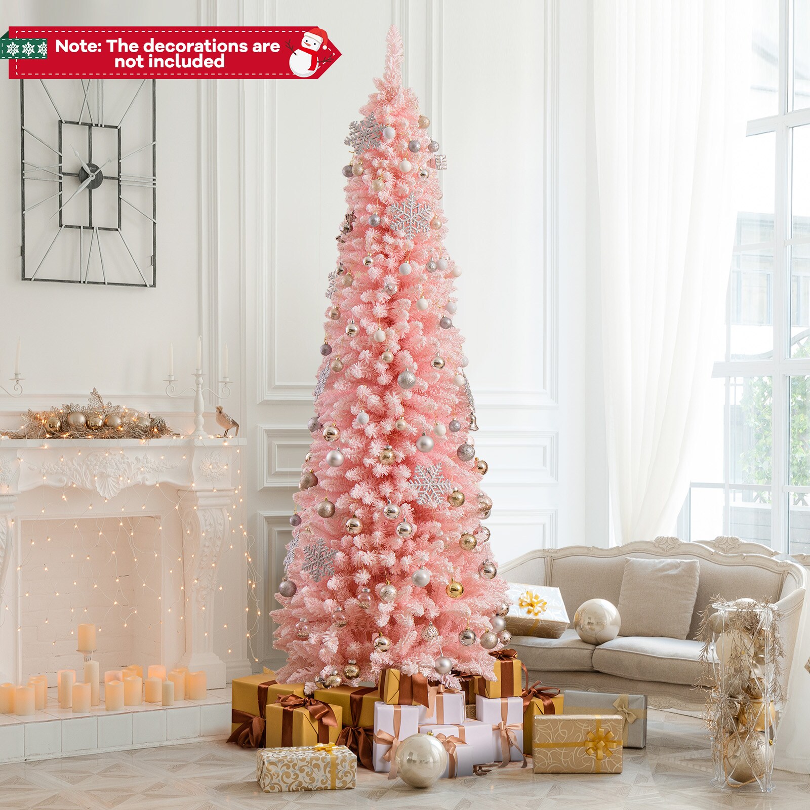WELLFOR TX-HGY-10007US Artificial-Christmas-Trees - View #3