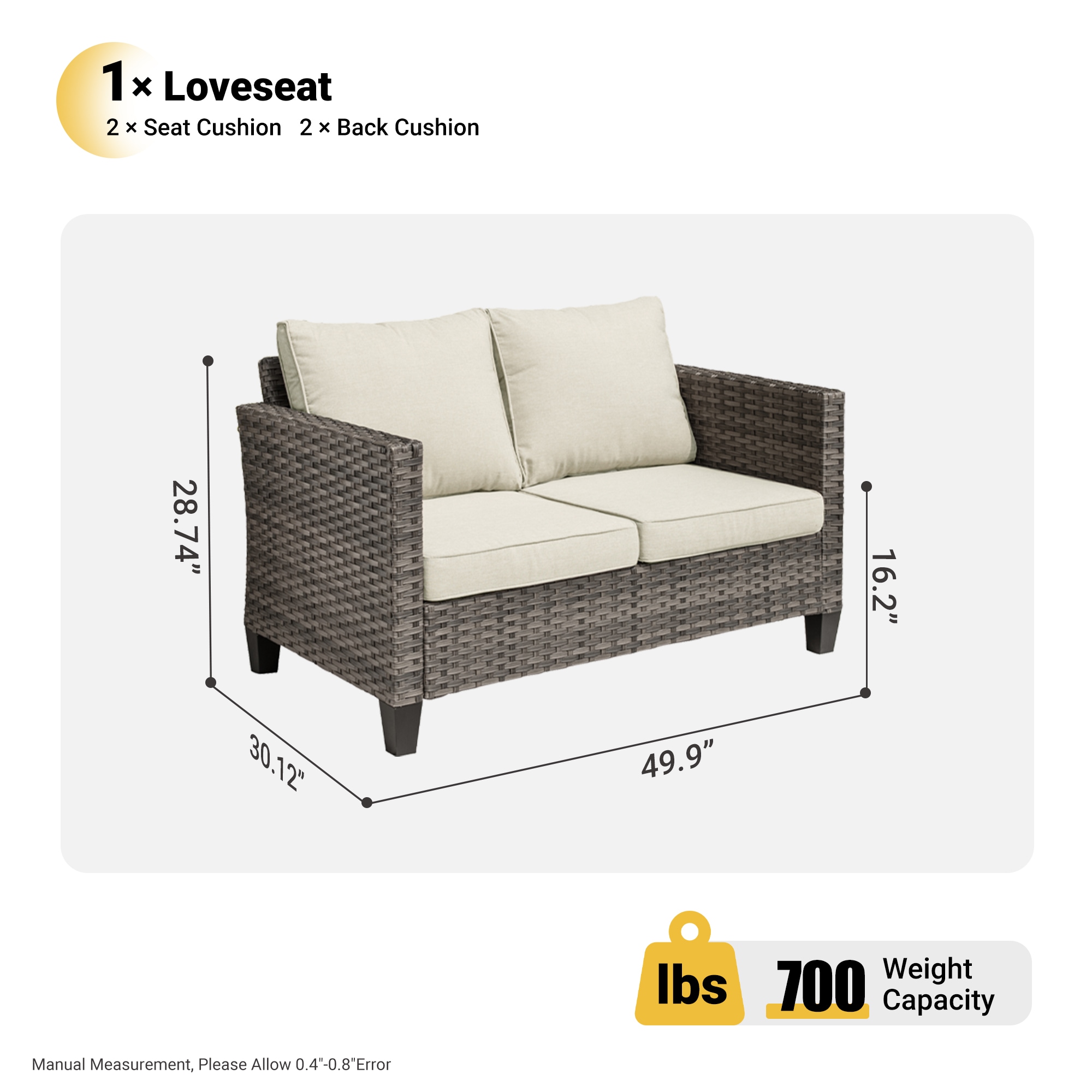 Ovios GRS600-5 Patio-Conversation-Sets - View #6