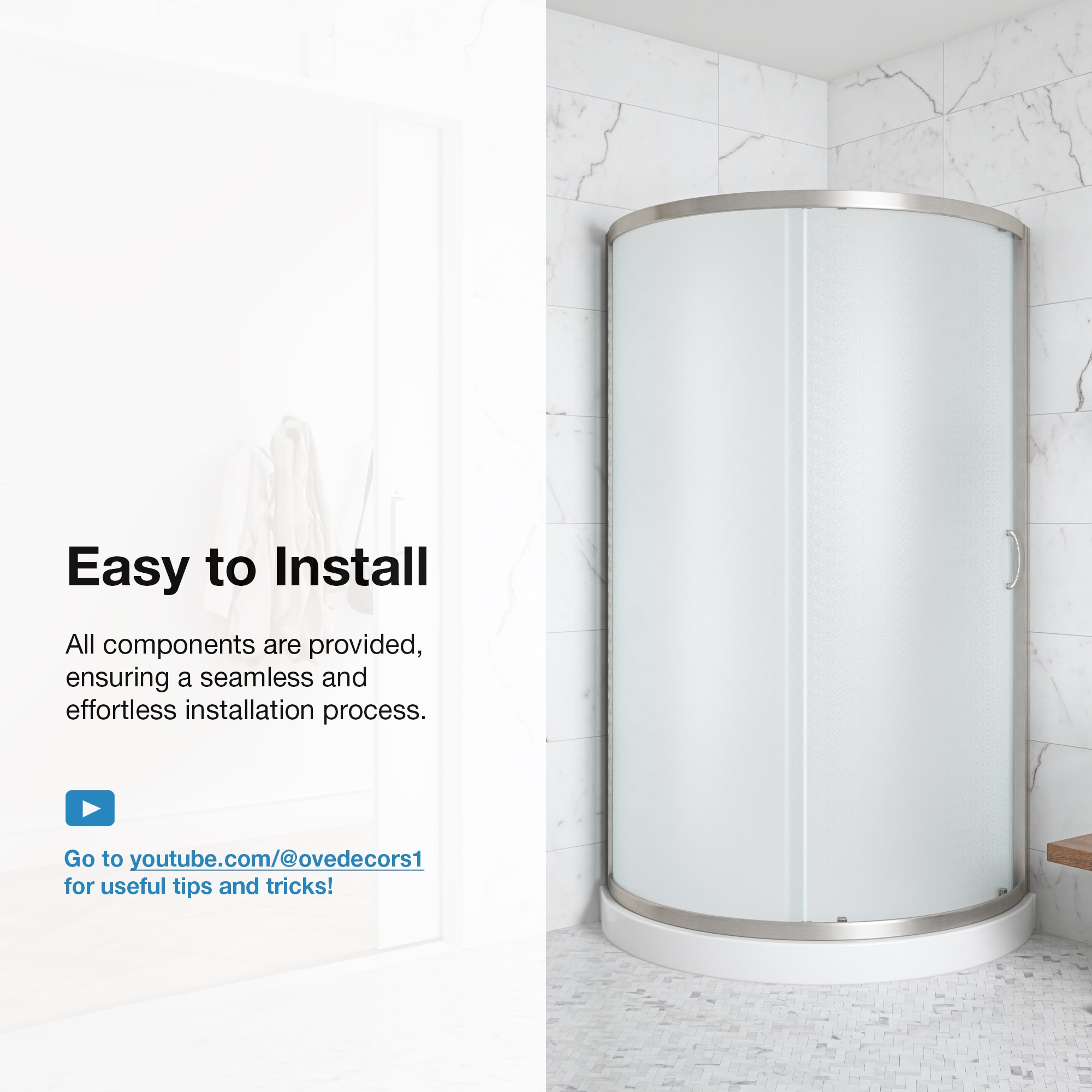OVE Decors 15SKC-BREF32-SAT Alcove-Shower-Kit - View #4