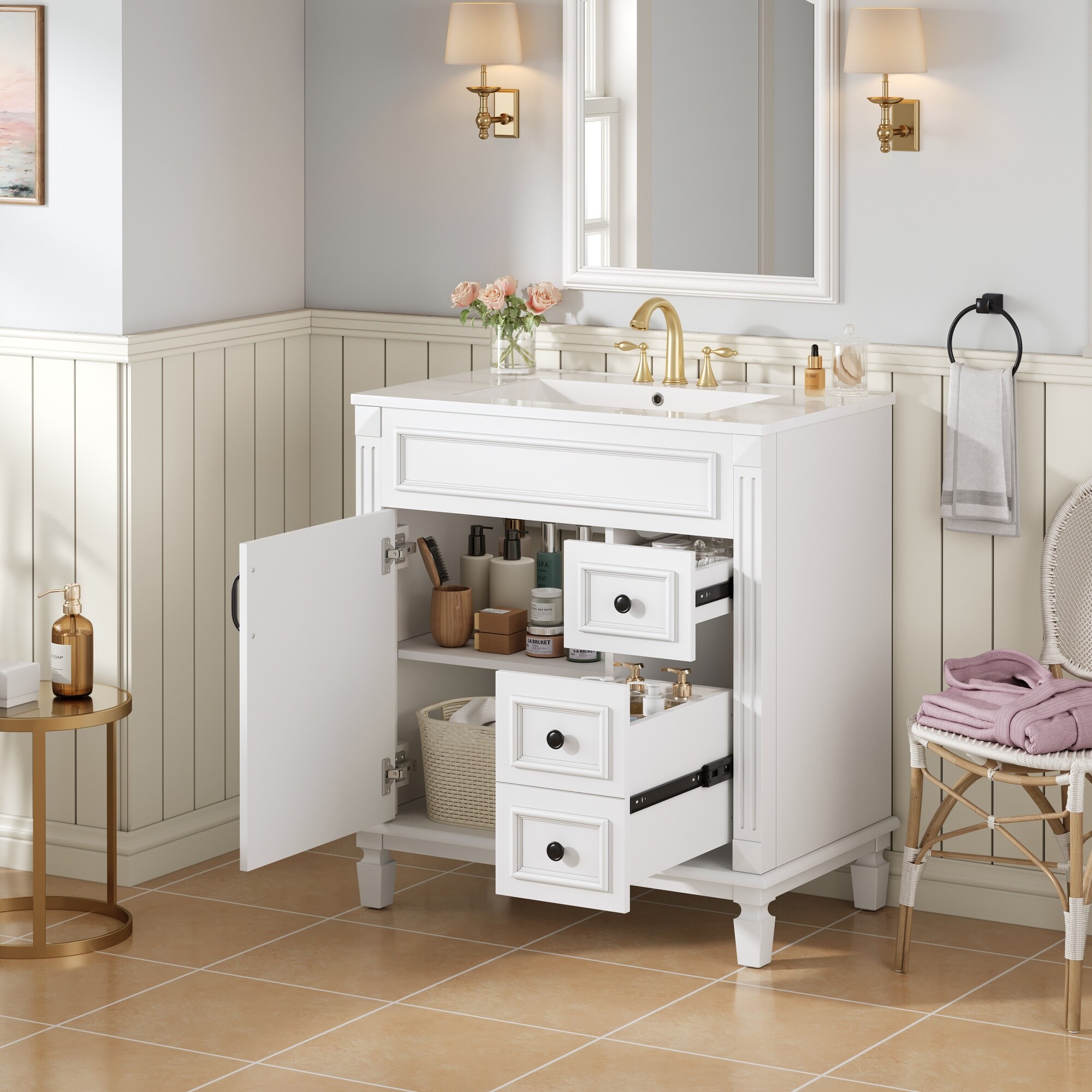 WELLFOR C710-P323323K Bath-Vanity-Combo - View #4