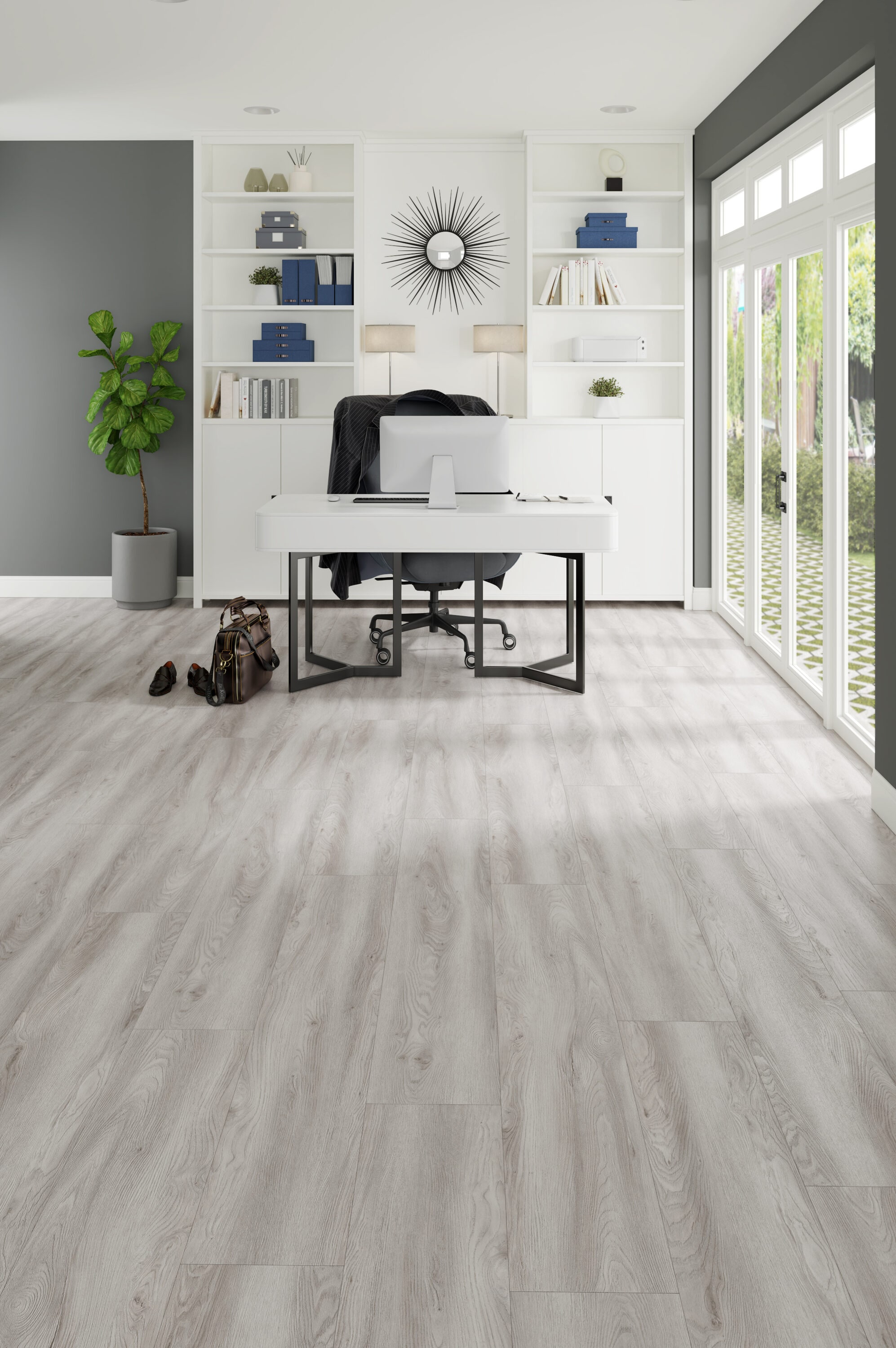 STAINMASTER PetProtect Trelawney Grey Oak 20-mil x 7-in W x 48-in L  Interlocking Luxury Vinyl Plank Flooring (19.22-sq ft/ Carton) in the Vinyl  Plank department at