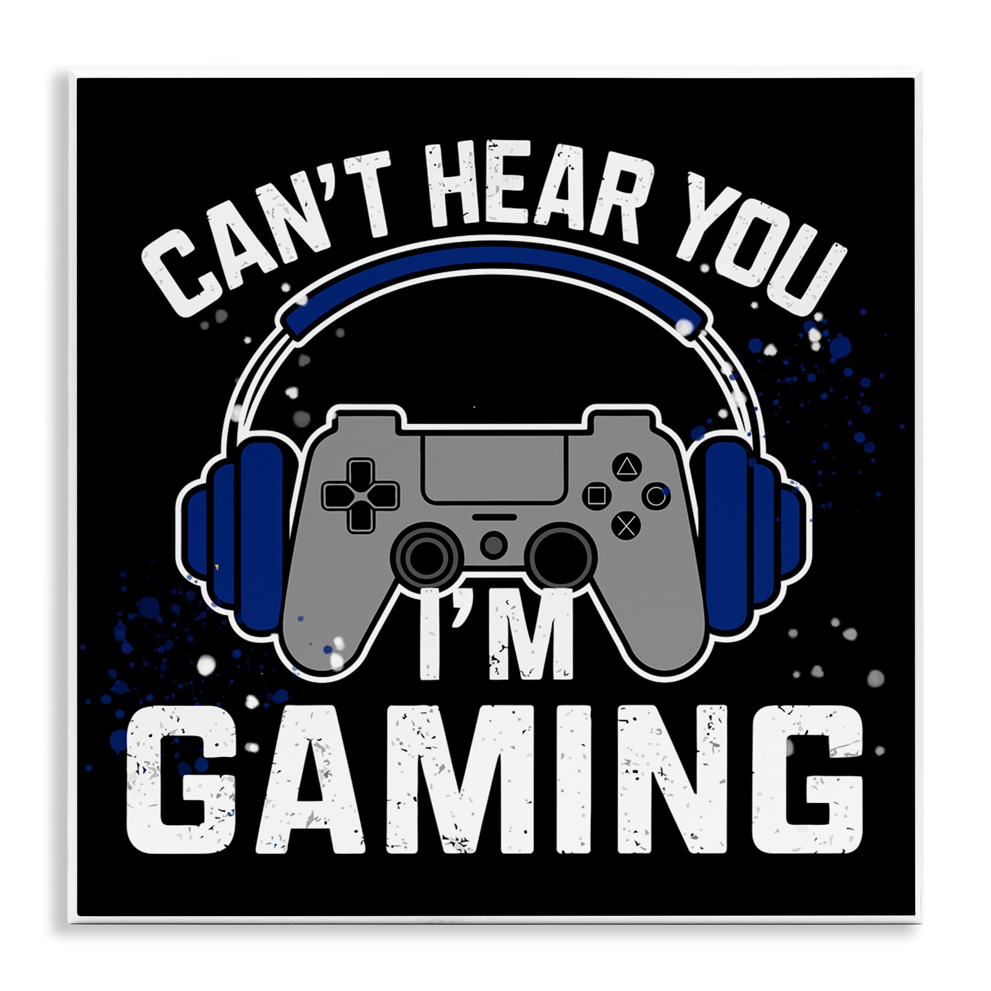 Stupell Industries -  Can't Hear You Gaming Wall Plaque Art By Kim Allen 12 x 12
