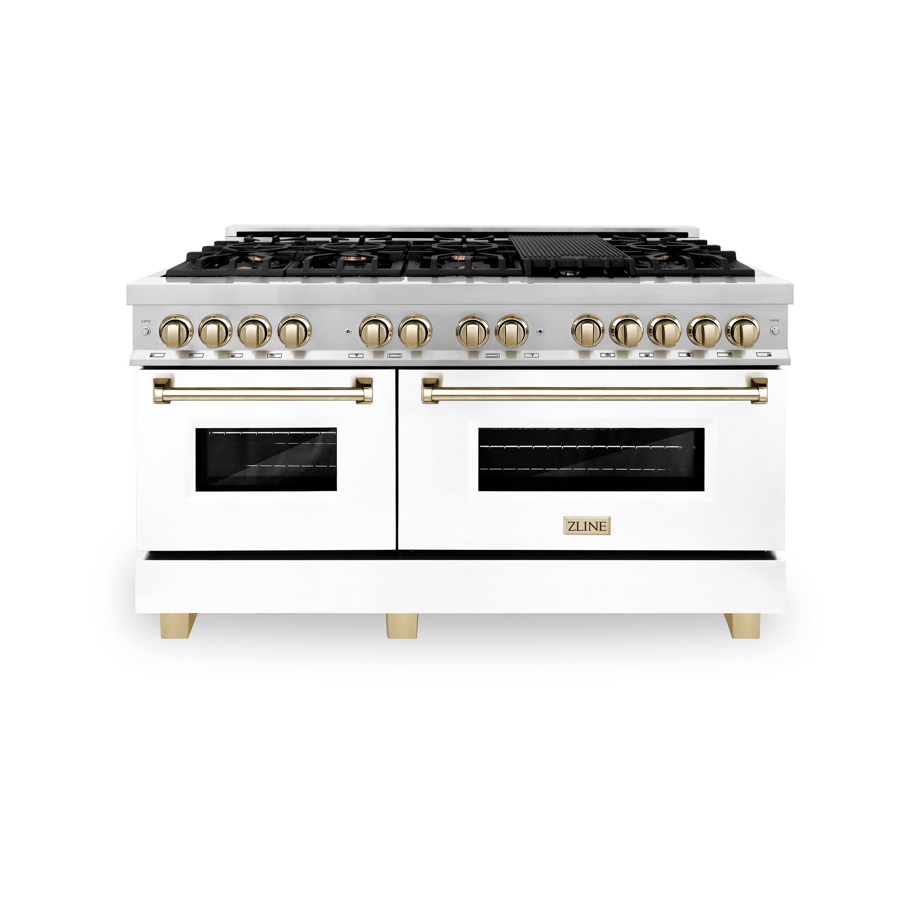 ZLINE KITCHEN & BATH RAZ-WM-60-G Double-Dual-Fuel-Ranges - View #2