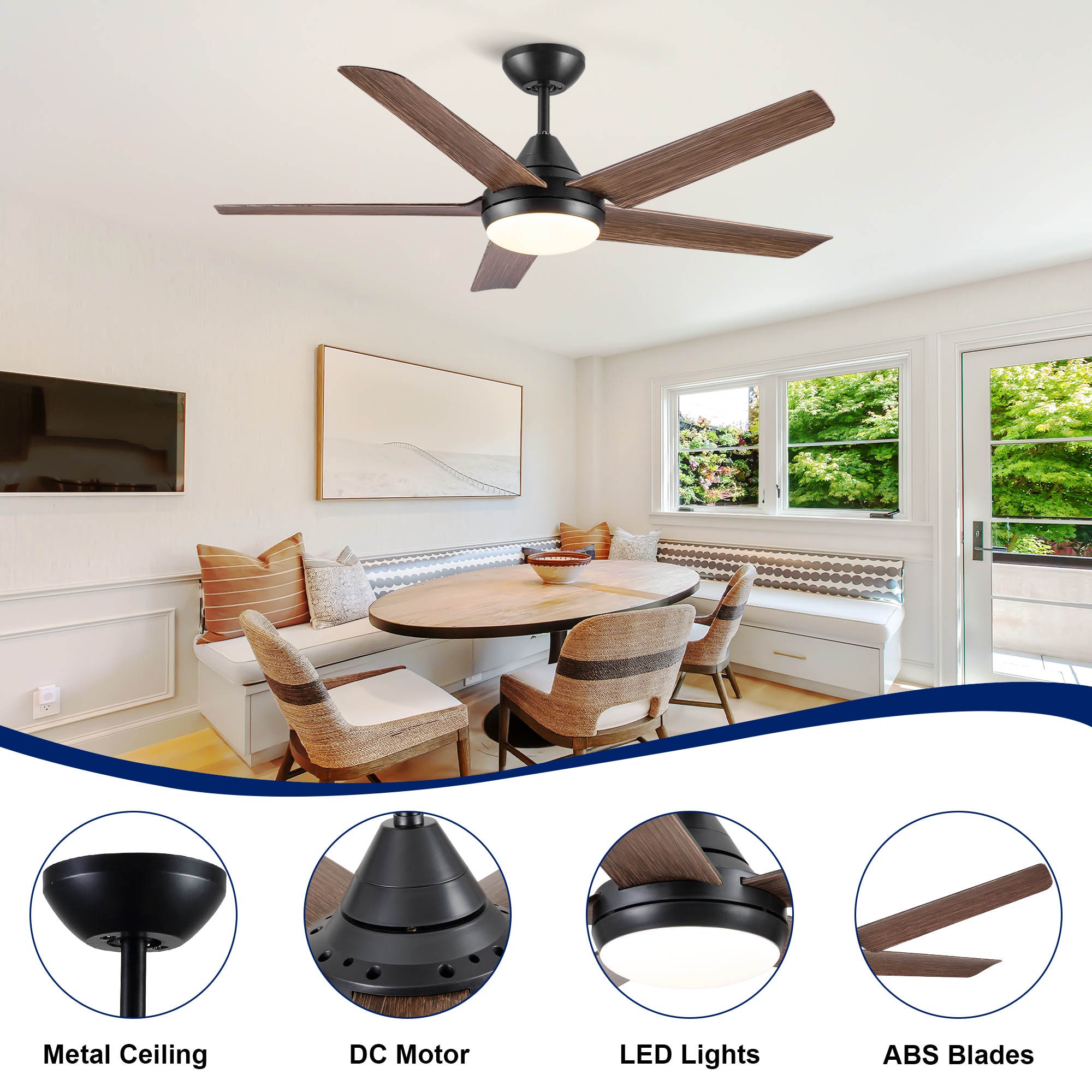 YUHAO LSAC1085BKM482 Ceiling-Fans - View #4