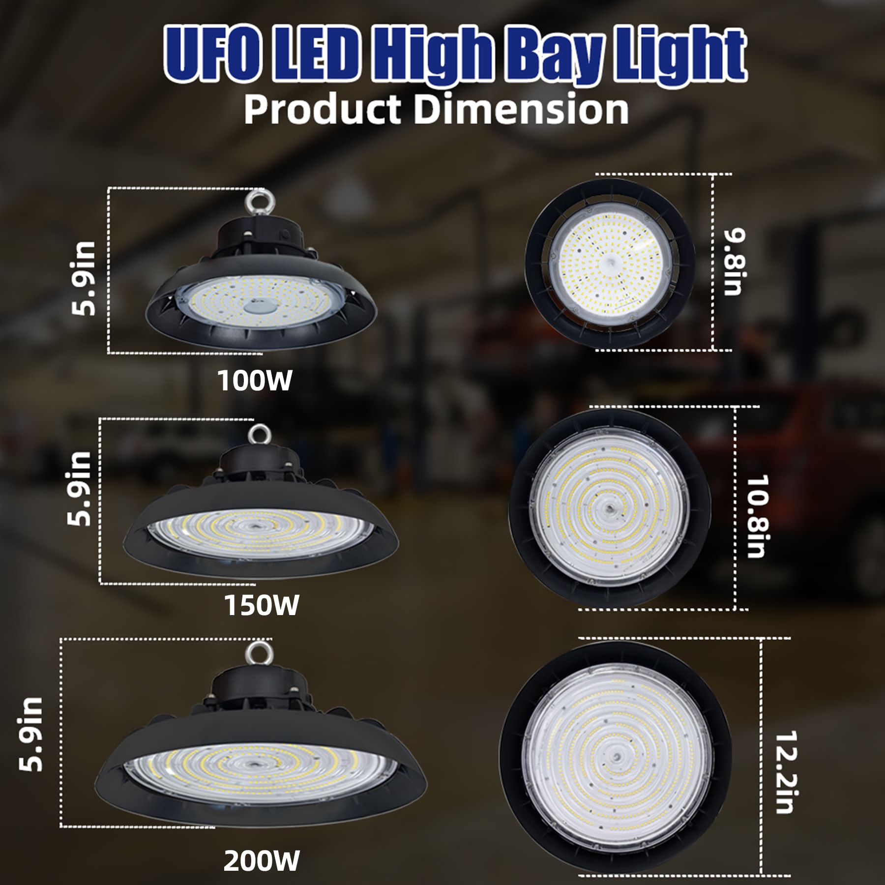 Bieuoram UFO-200W-1-A High-Bay-Lights - View #4