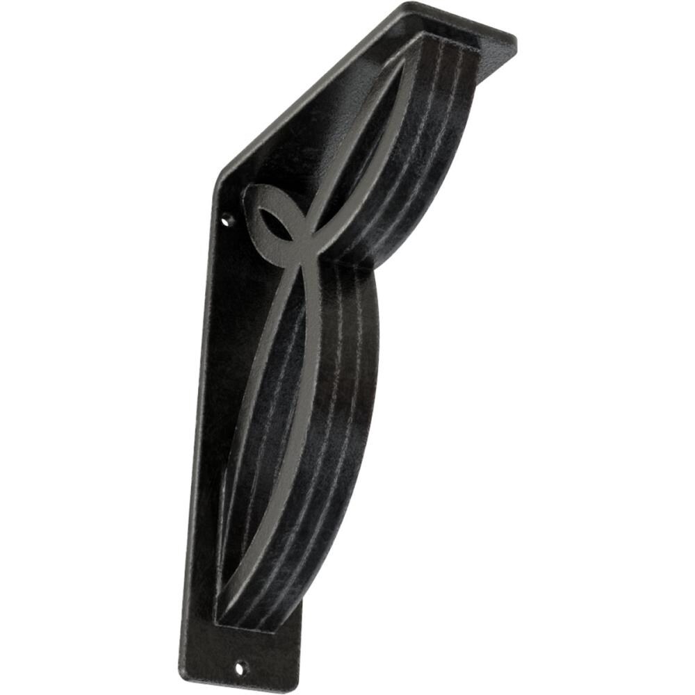 Ekena Millwork BKTM02X05X08TVEAPW Versailles 5.5-in x 2-in x 8-in Gray Wrought iron Countertop support bracket