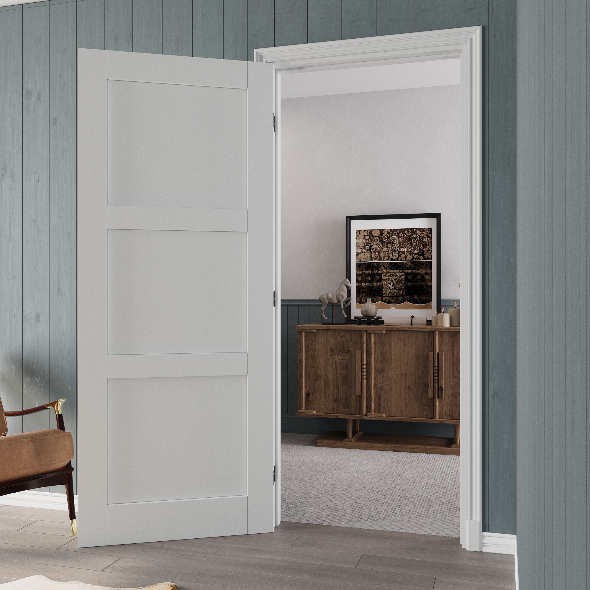 JUJUBON IN-PREPR-FM-SGXB-36R Pre-Hung-Doors - View #9