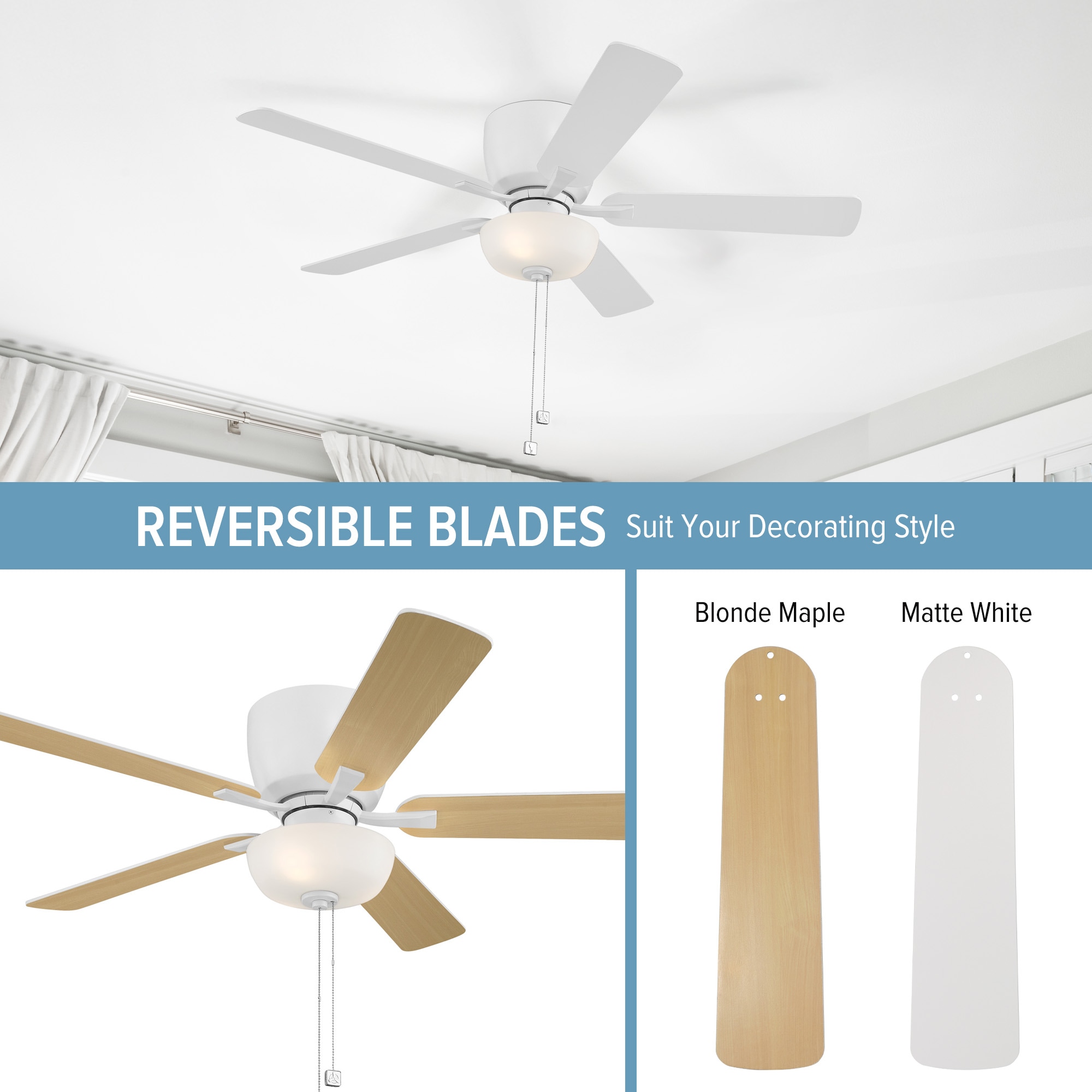 Designers Fountain FHP-GLT52B3-MW Ceiling-Fans - View #10
