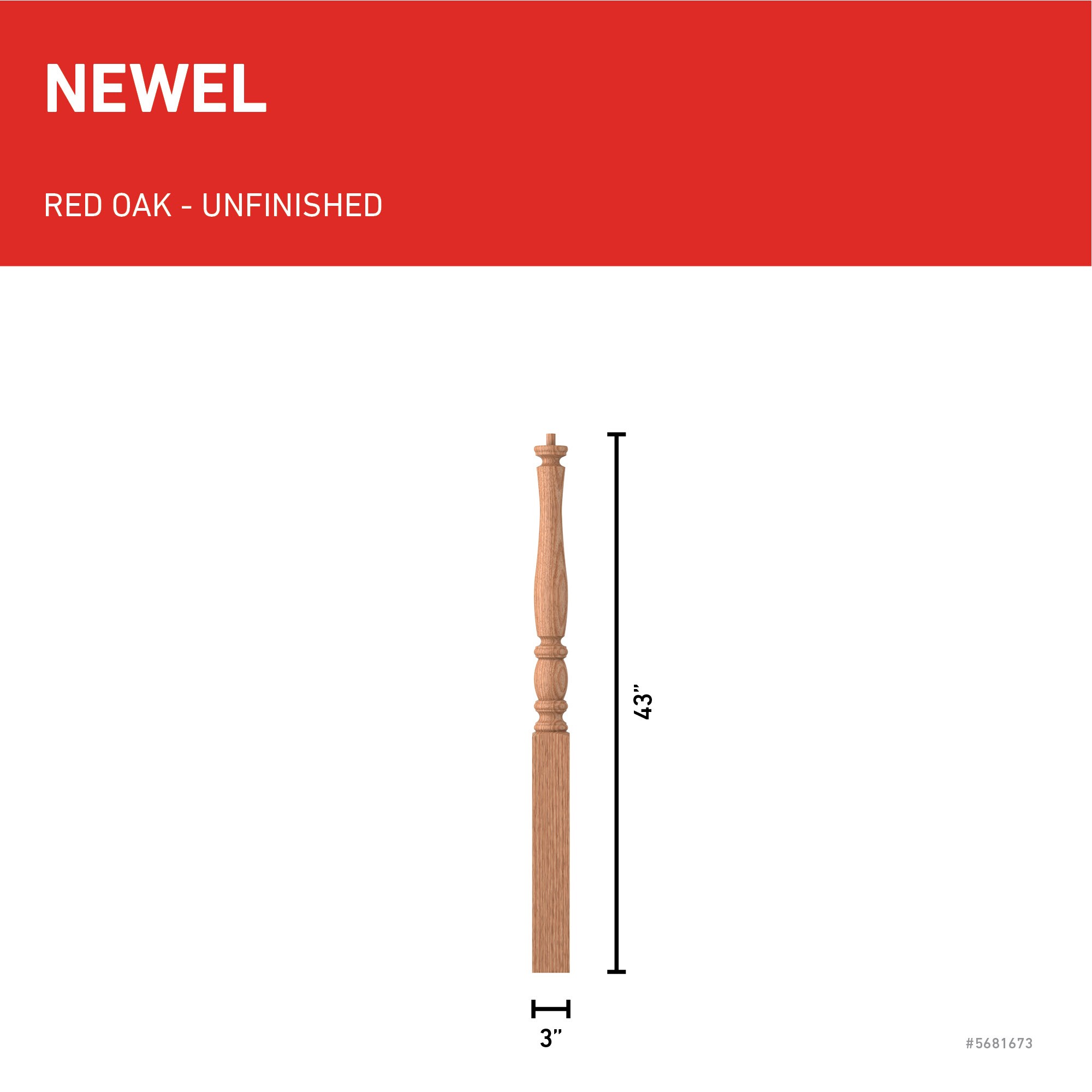 L.J. Smith Stair Systems LJP-3210-O Interior-Stairpart-Newel-Posts - View #3