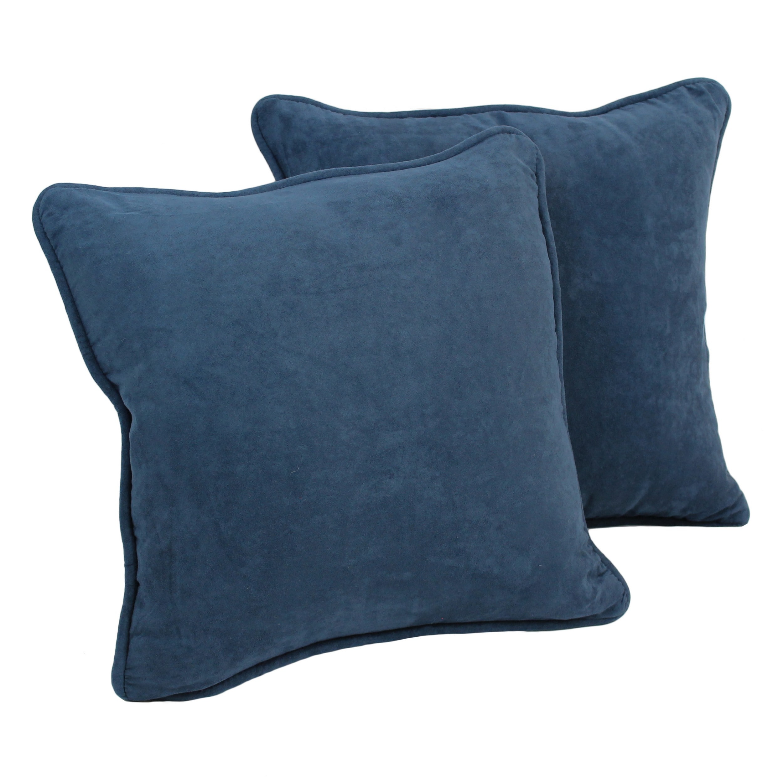 Indigo Washable Microsuede Pillows