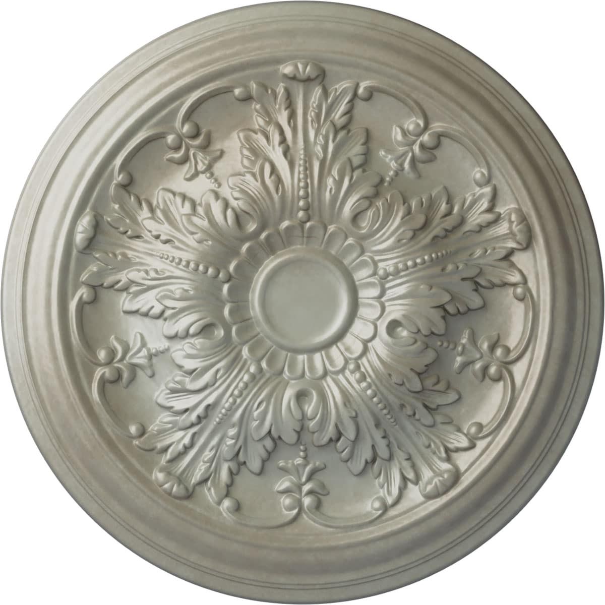 Ekena Millwork CM20DAFLS Damon 20-in W x 20-in L Painted Flash Gold Polyurethane Whole Ceiling Medallion
