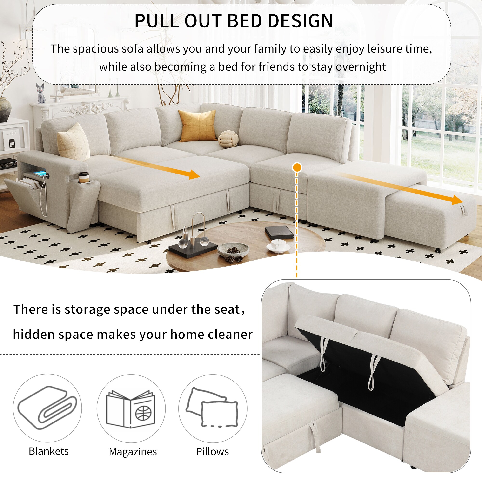 JIMSMAISON JMUSSO54BEG Sofas-Loveseats - View #3