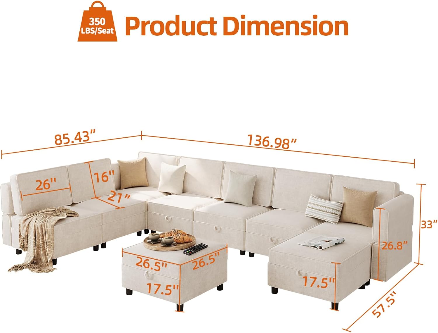 Assile BJPUKRKY7BJE1IFR Sofas-Loveseats - View #2