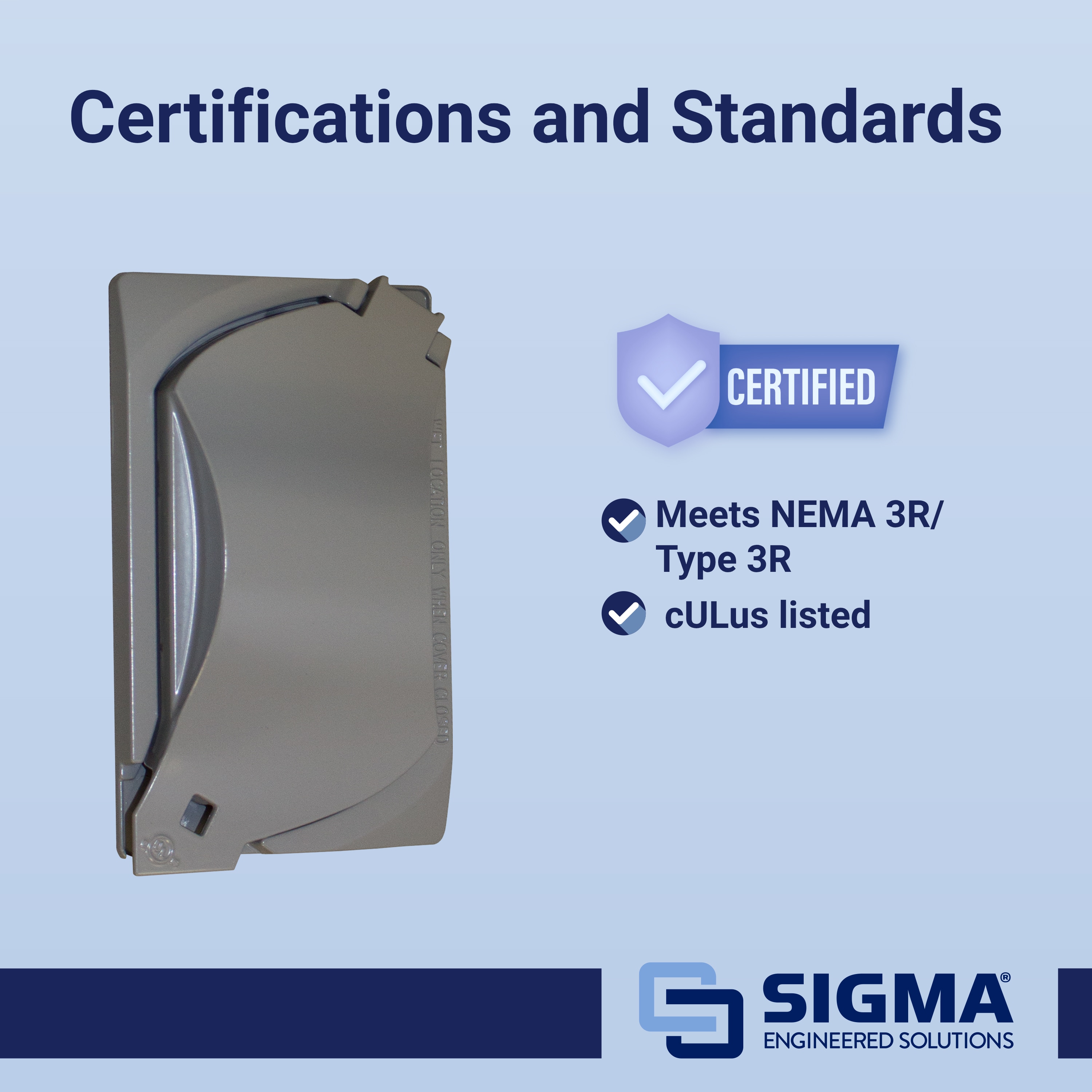 Sigma Engineered Solutions 14147 Electrical-Box-Covers - View #16