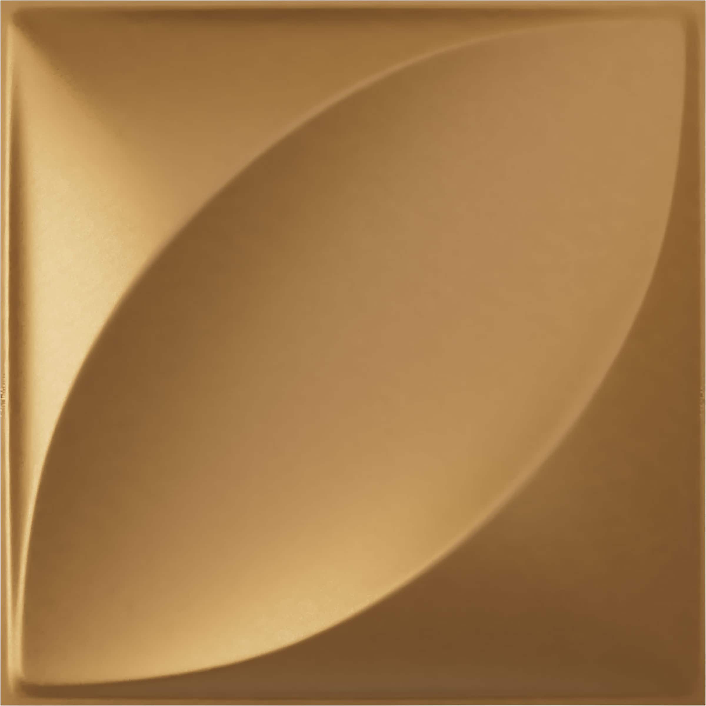 Ekena Millwork WP12X12MLBGL 11-7/8-in x 11-7/8-in Embossed Paintable/Stainable Gold PVC Wall Panel ( 0.98-sq ft )