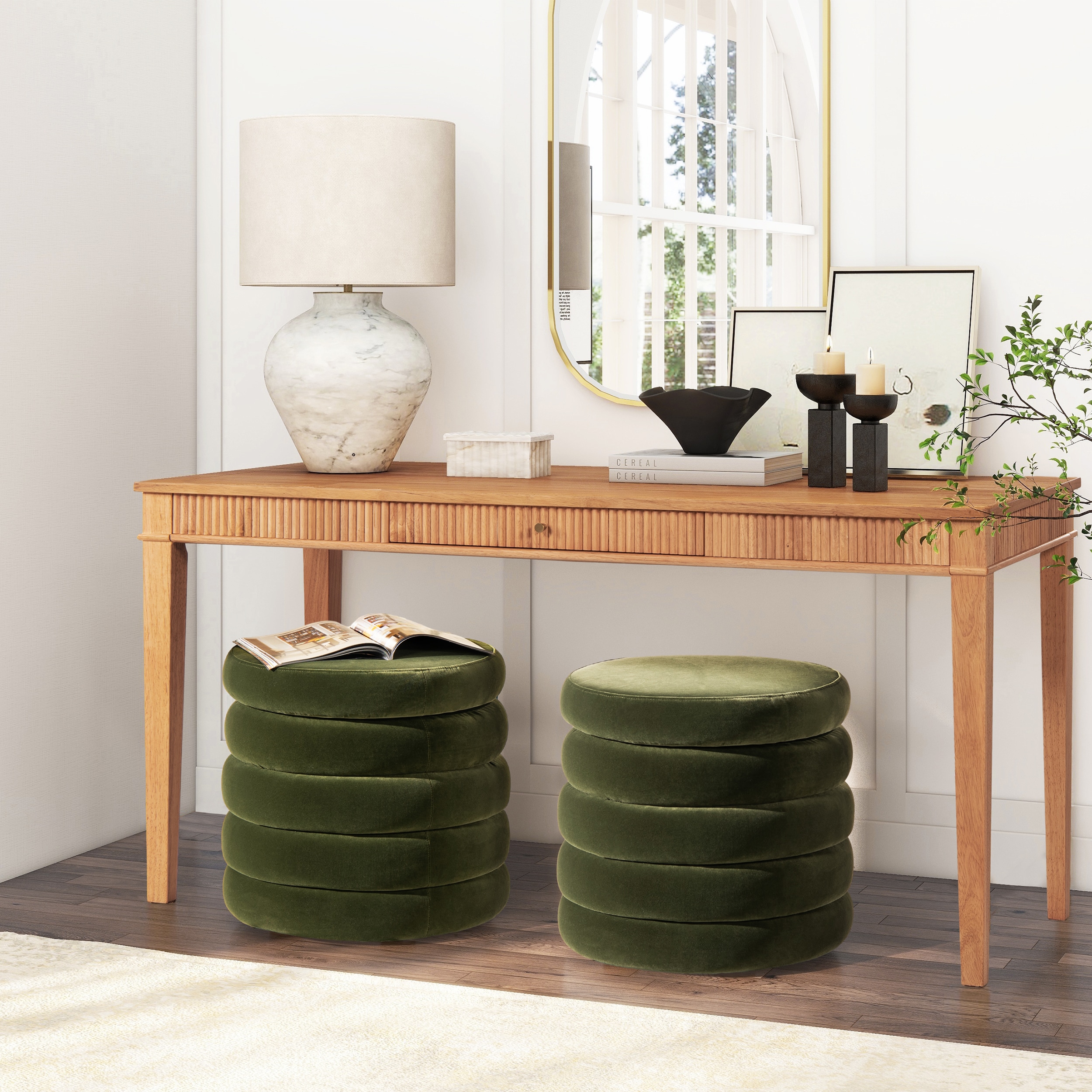 Jennifer Taylor Home LV036-84410 Indoor-Ottomans - View #3