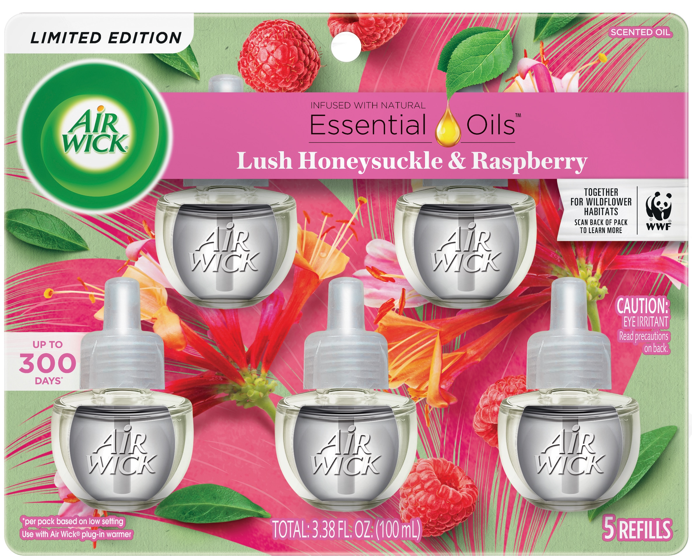 Air Wick Scented Oils 0.67-fl oz Lush Honeysuckle and Raspberry Plug-in Air  Freshener (5-Pack) in the Air Fresheners department at
