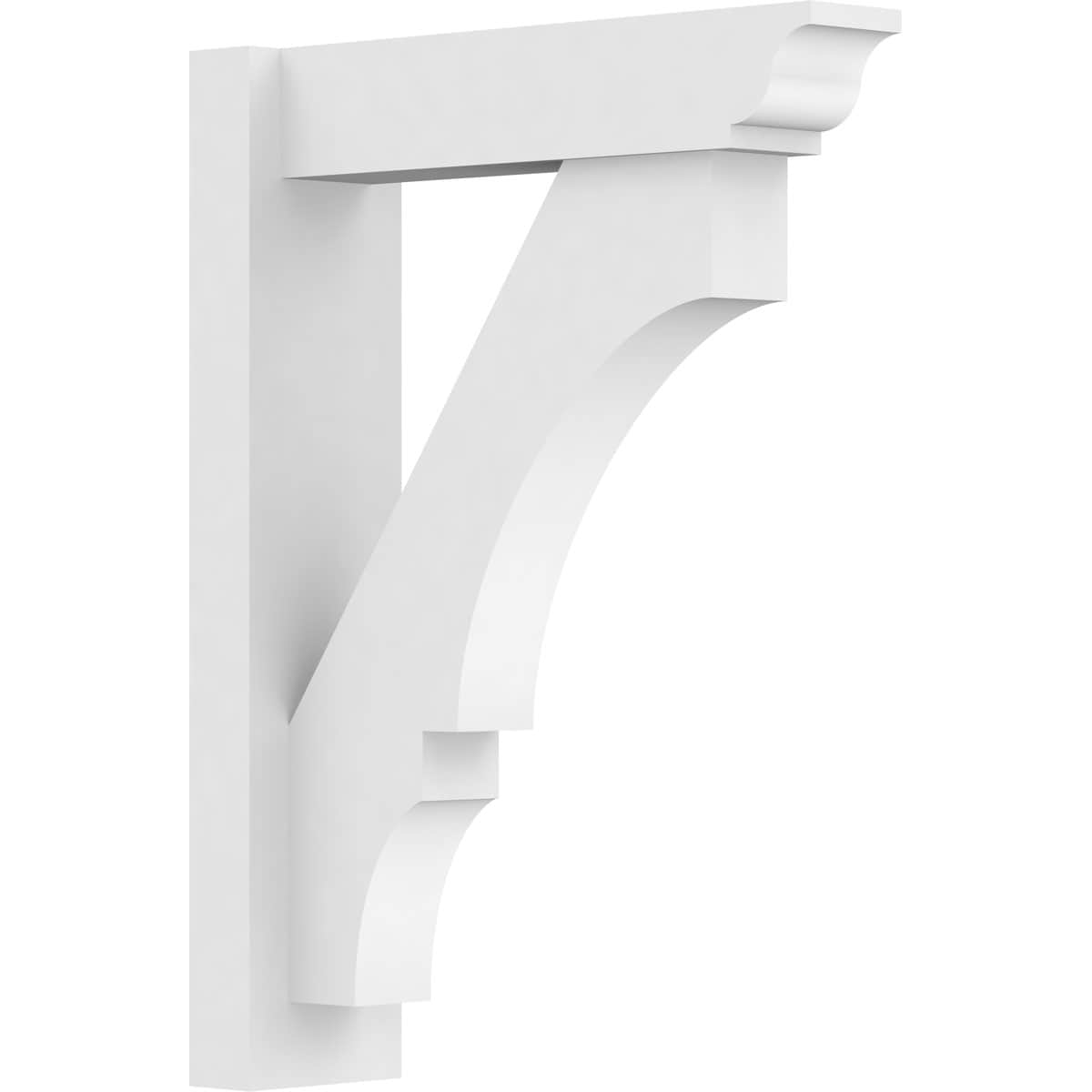 Ekena Millwork OUTP05X18X24BOA01 5-in W X 18-in D X 24-in H Balboa Architectural Grade PVC Outlooker with Traditional Ends
