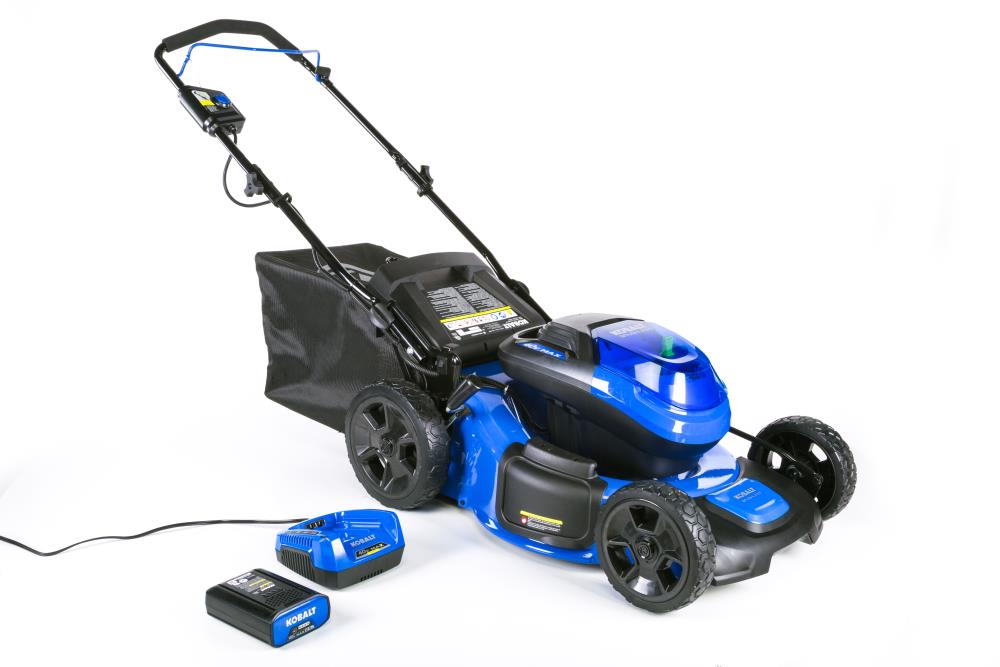 Kobalt 40-volt Max 20-in Cordless Push Lawn Mower 5 Ah (1-Battery and  Charger Included) in the Cordless Electric Push Lawn Mowers department at