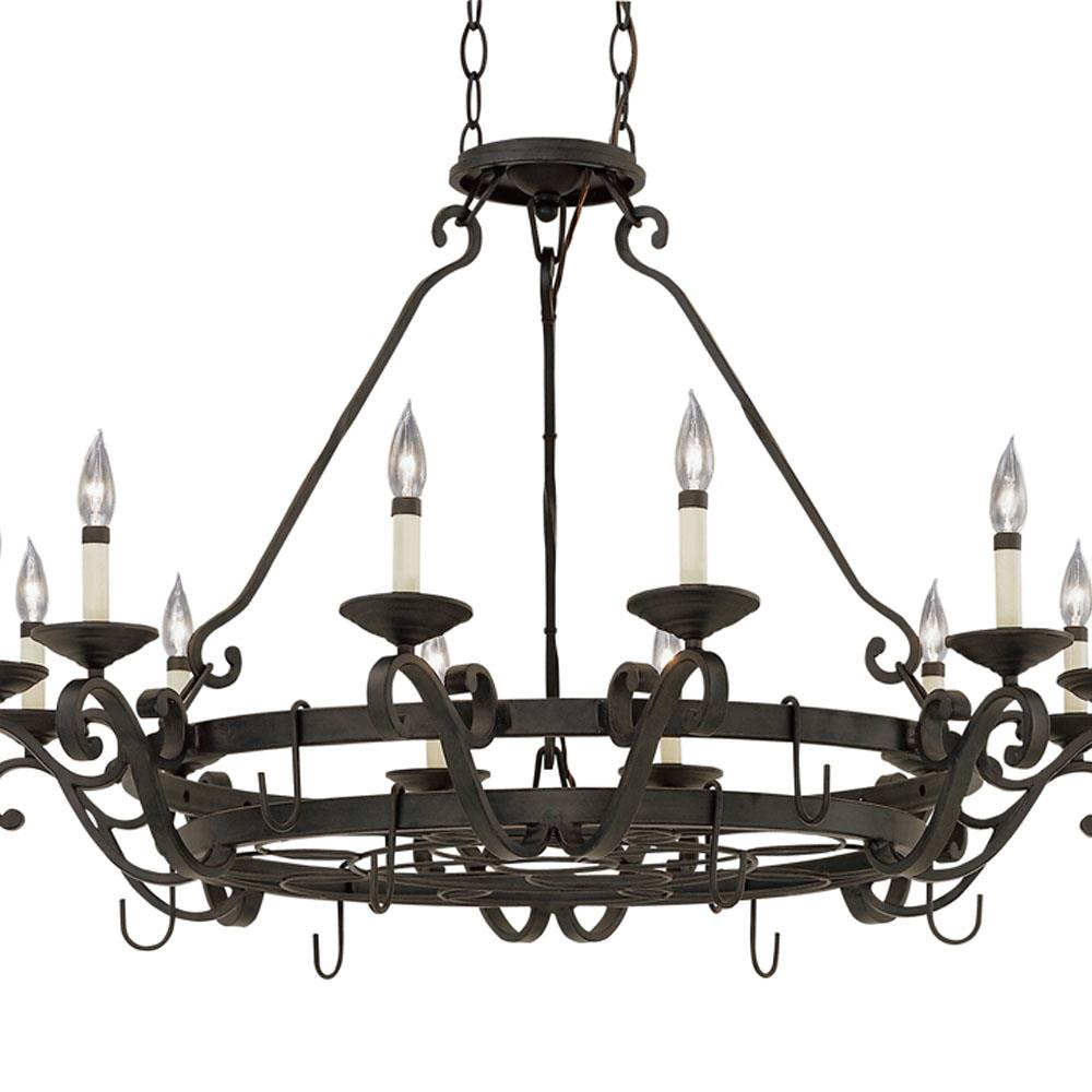 Designers Fountain 9031-NI Barcelona 12-Light Natural Iron Transitional Chandelier