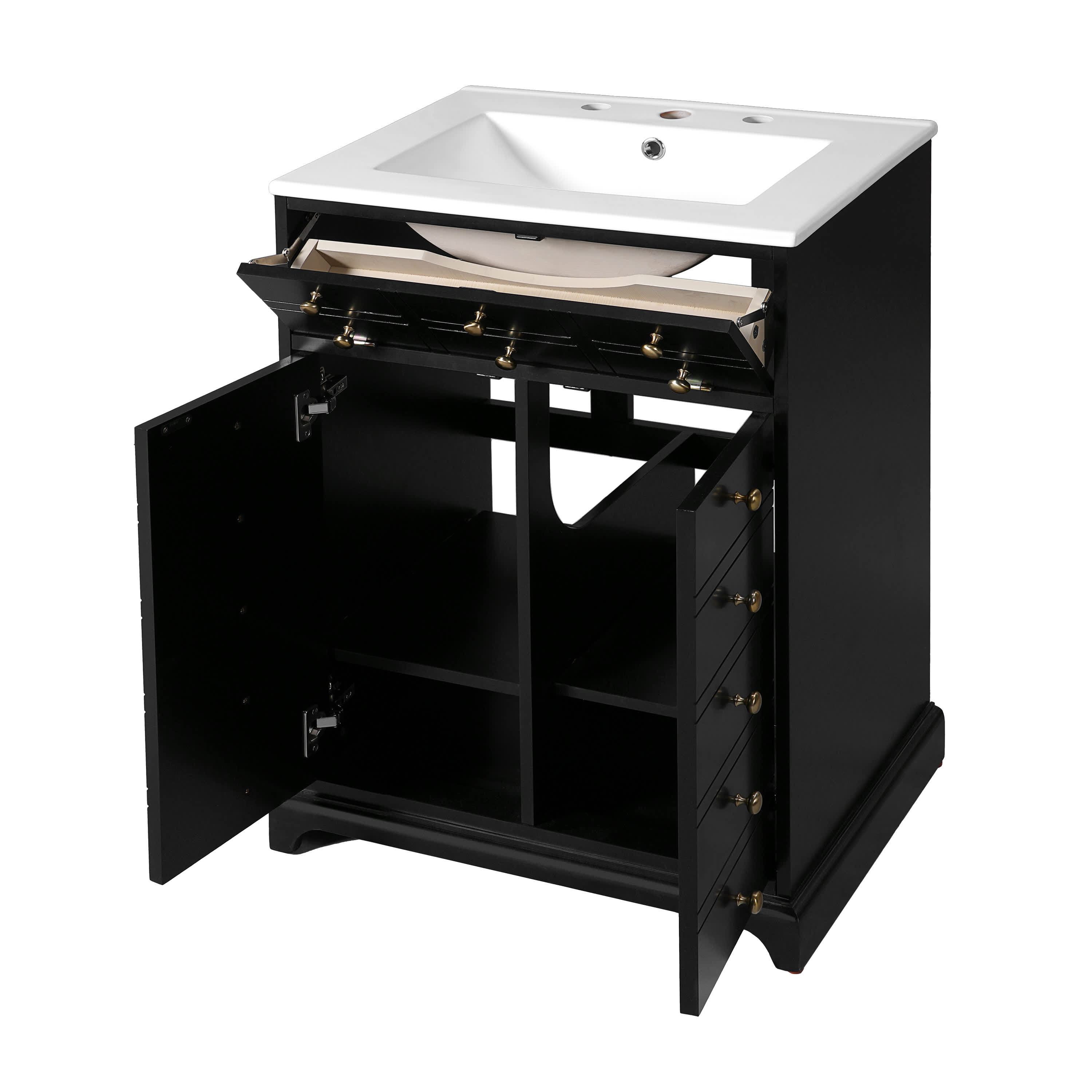 Vynxaria LESX1685-DJBR-YSG133 Bath-Vanity-Combo - View #7