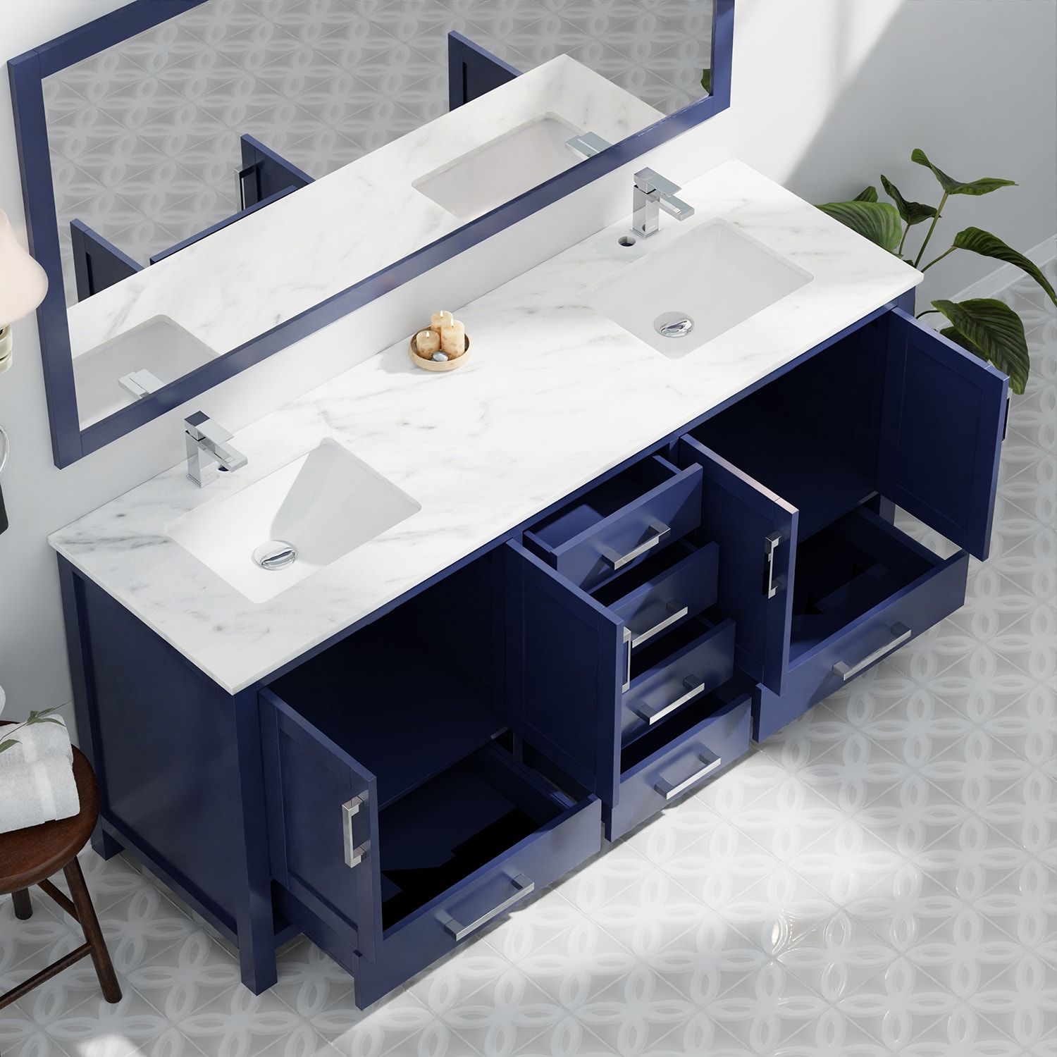 Lexora LJ342272DEDSM70F Bath-Vanity-Combo - View #17