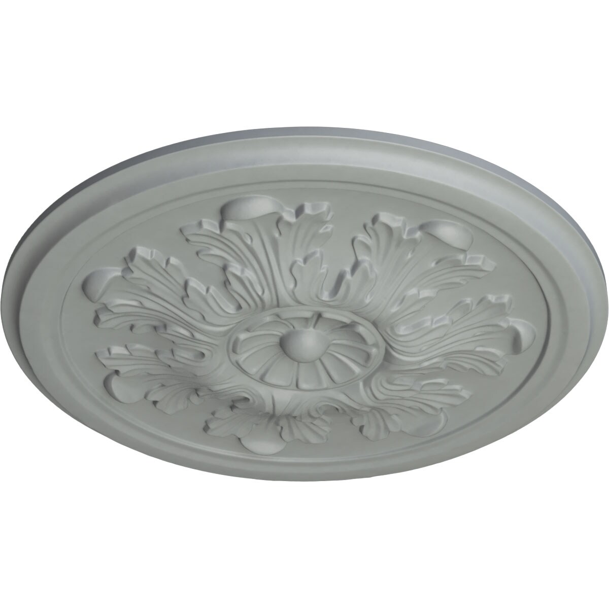Primed Gray 12.75" Acanthus Ceiling Medallion