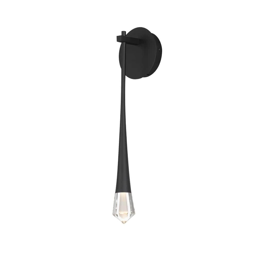 ET2 A-ET2-E24220-122BK Pierce 1-Light Contemporary / Modern Black Led Wall Sconce