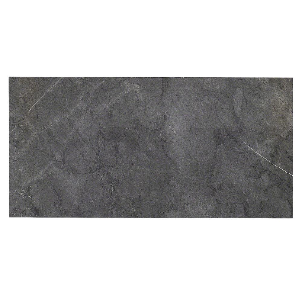 Artmore Tile EXT3RD103511 Sample - Grace Amani Gray 4-in x 8-in Polished Porcelain Marble look Floor and Wall Tile