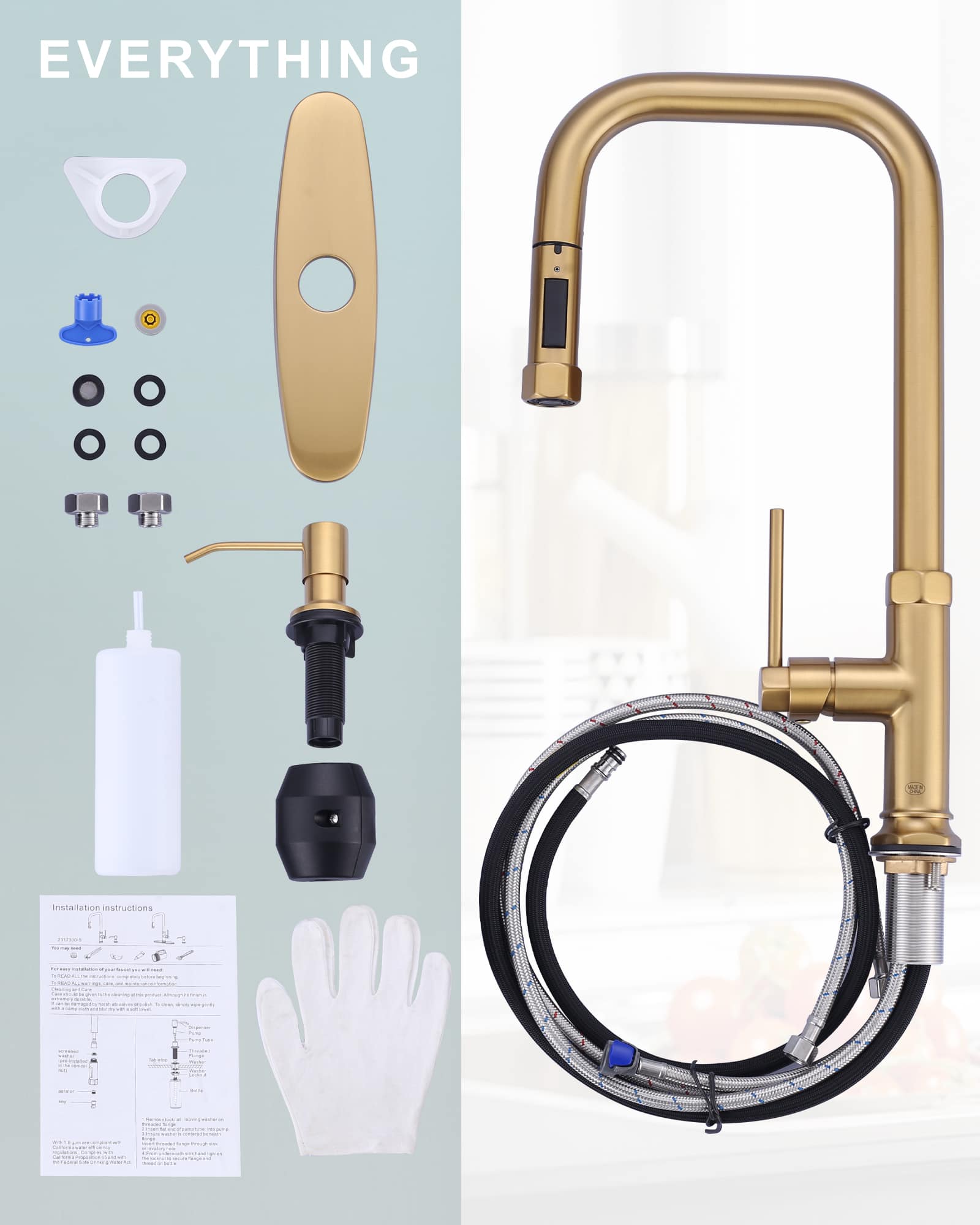 ALEASHA AL-1A73G-S Kitchen-Faucets - View #6