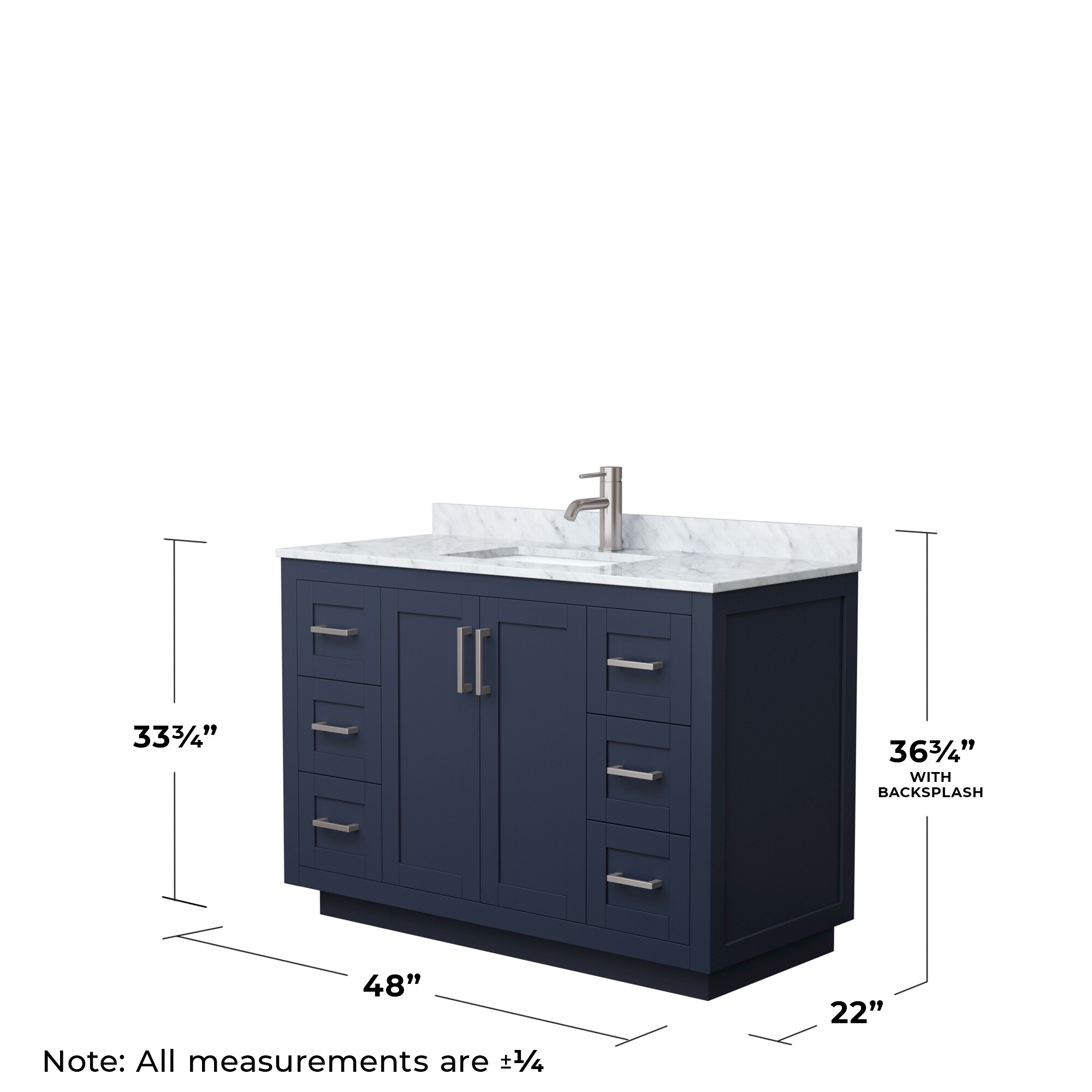 Wyndham Collection WCF292948SBNCMUNSMXX Bath-Vanity-Combo - View #5