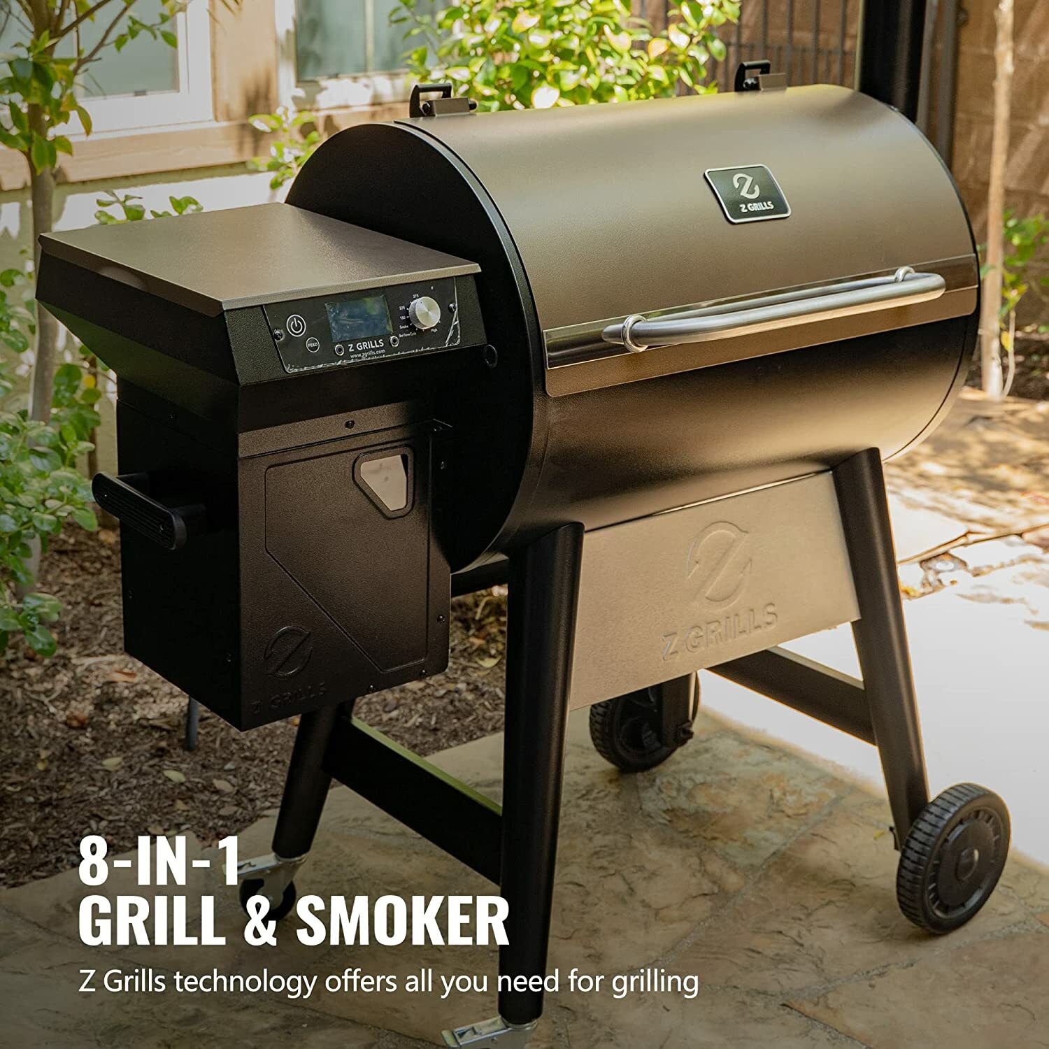 Z Grills 694 Sq in Stainless Steel Pellet Grill and Smoker | Zpg-700e