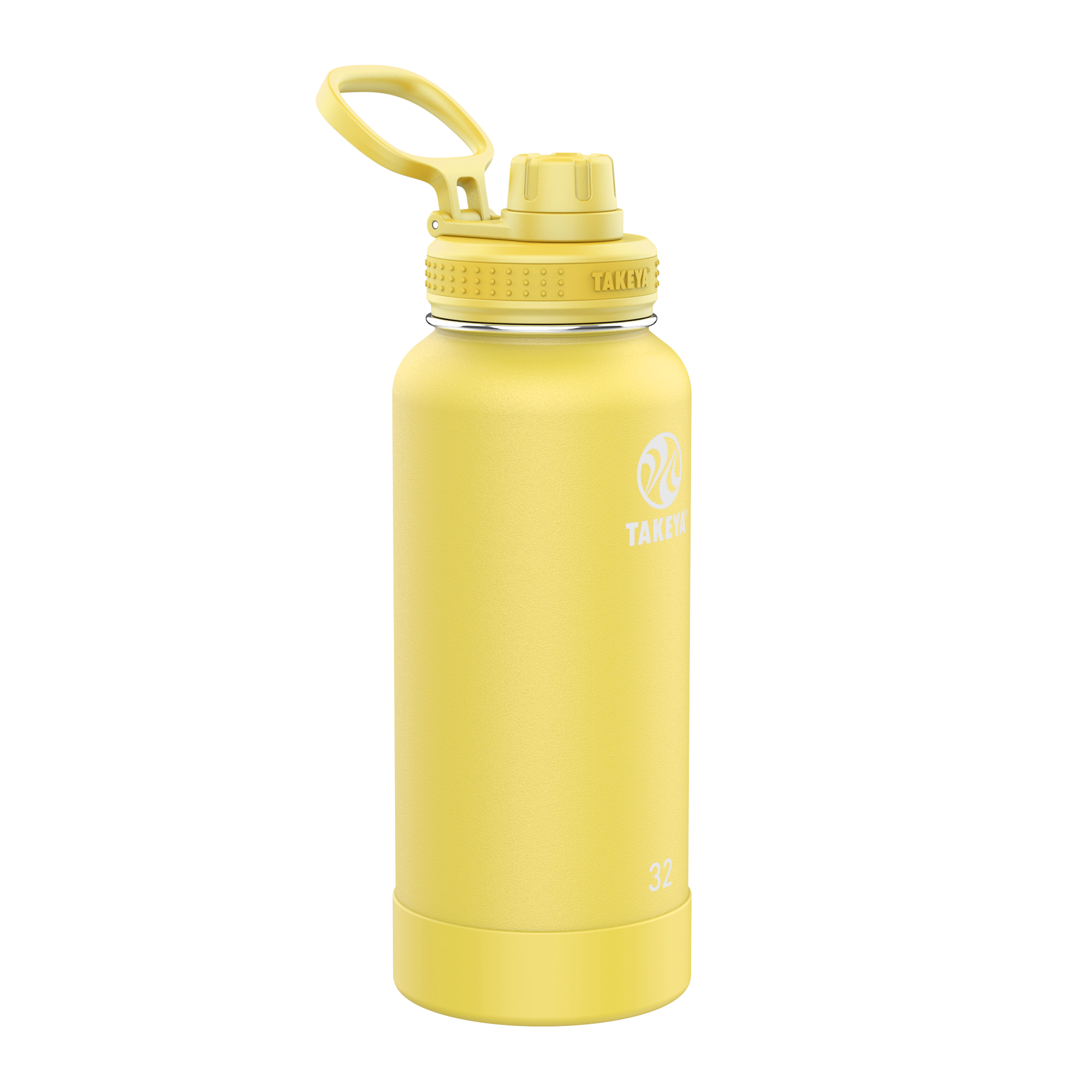 Takeya - Actives 24-oz. Insulated Stainless Steel Water Bottle with Spout Lid - Canary